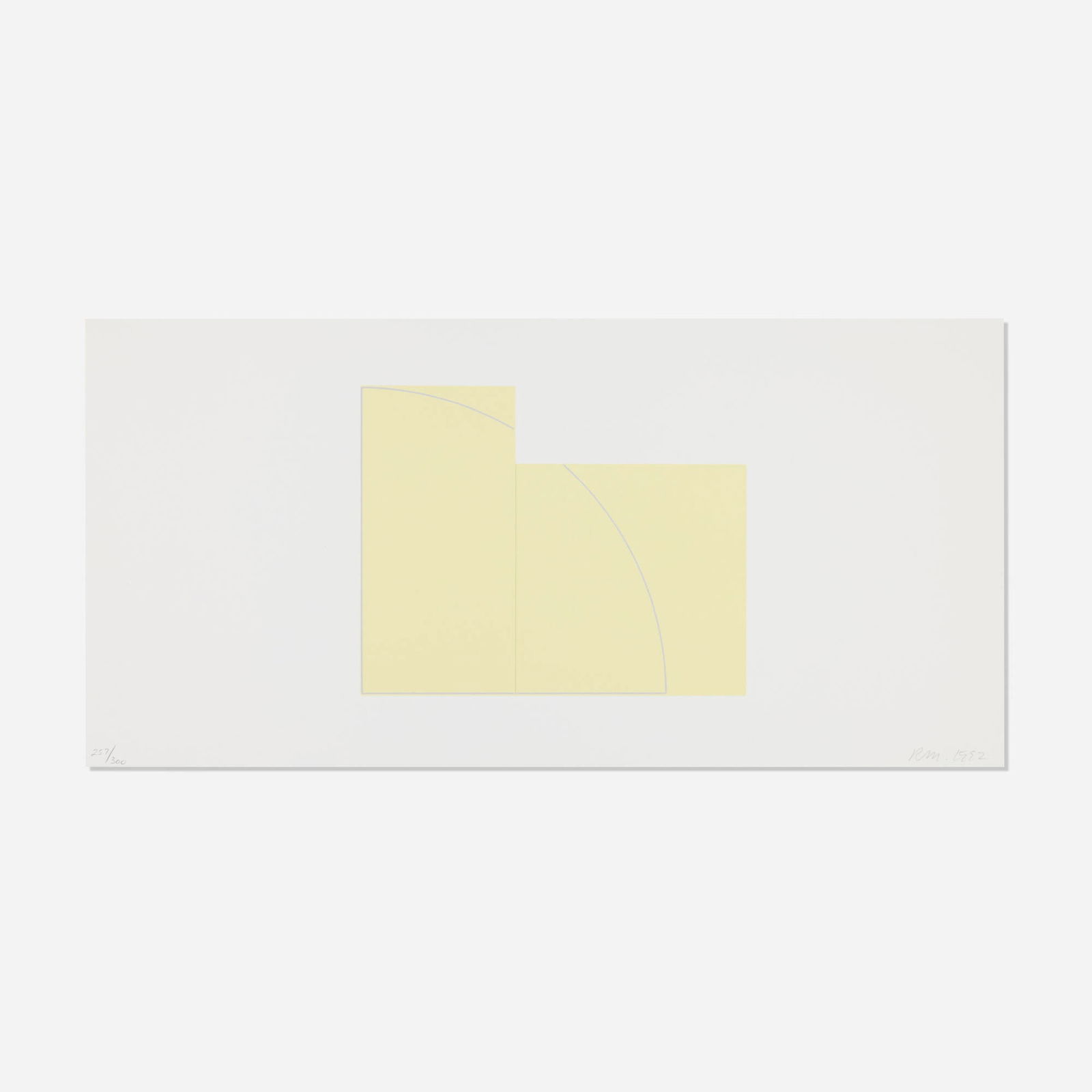 Robert Mangold, Untitled (from A Book of Silk Screen Prints?Multiple Panel Paintings portfolio): Robert Mangold Untitled (from A Book of Silk Screen Prints?Multiple Panel Paintings portfolio) 1992screenprint in colors image: 8 h x 10 w in (20 x 25 cm) sheet: 11.625 h x 23.875 w in (30 x 61 cm