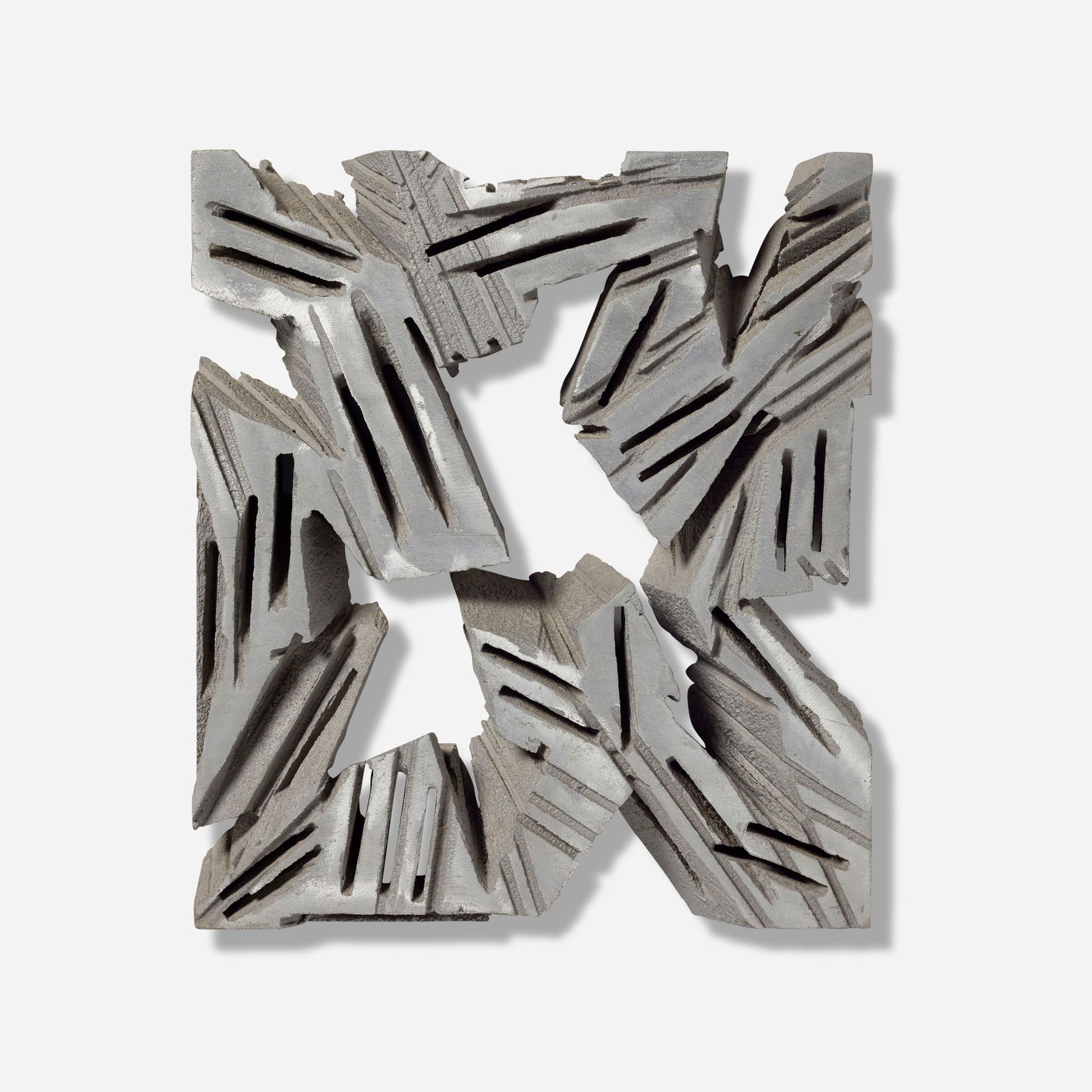 Charles Arnoldi, Caddy: Charles Arnoldi Caddy 1988cast aluminum 23.75 h x 21 w x 3.25 d in (60 x 53 x 8 cm) LA Modern Auctions/Wright would like to thank the Charles Arnoldi Studio for their assistance in cataloging