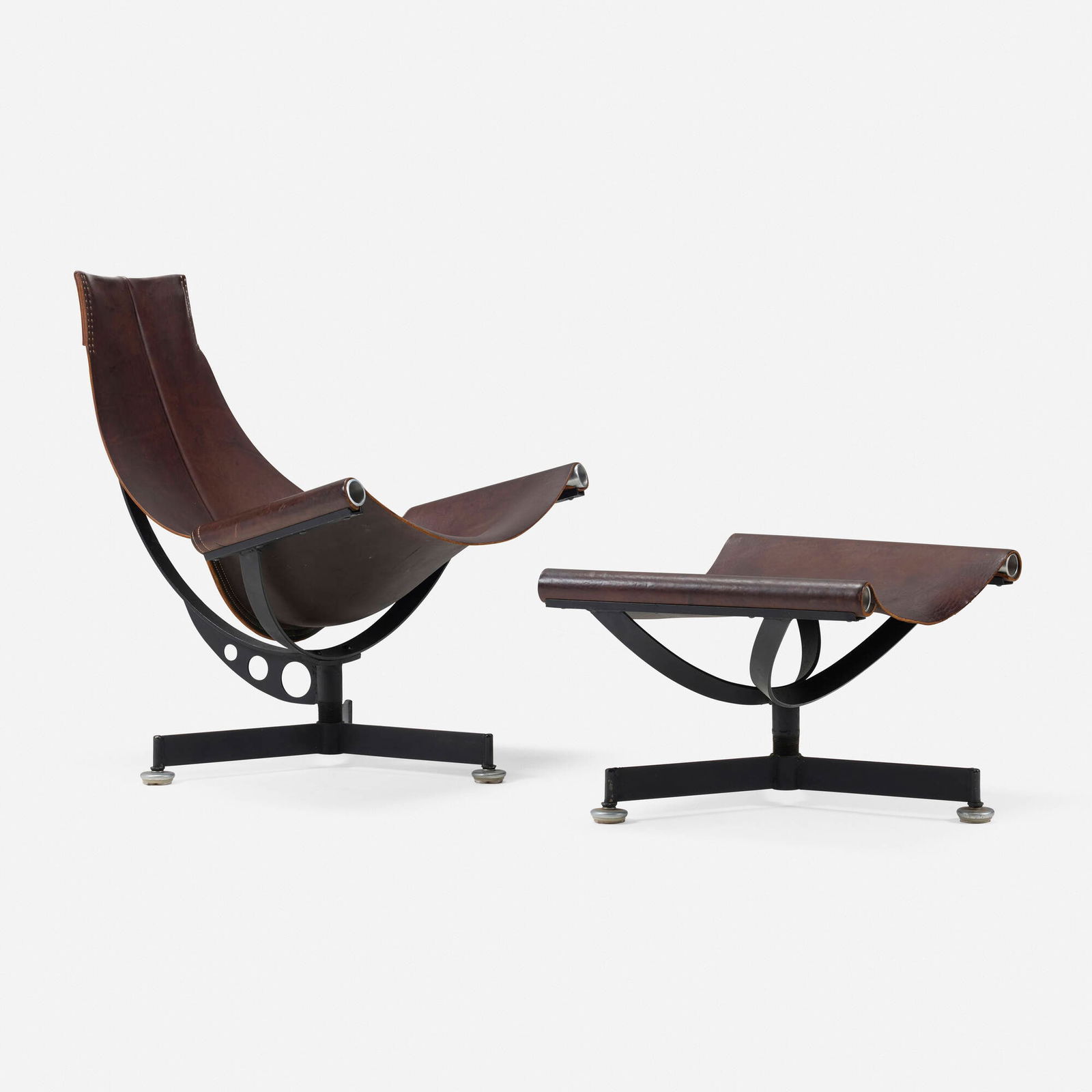 Max Gottschalk, Sling chair and ottoman (1 of 4)