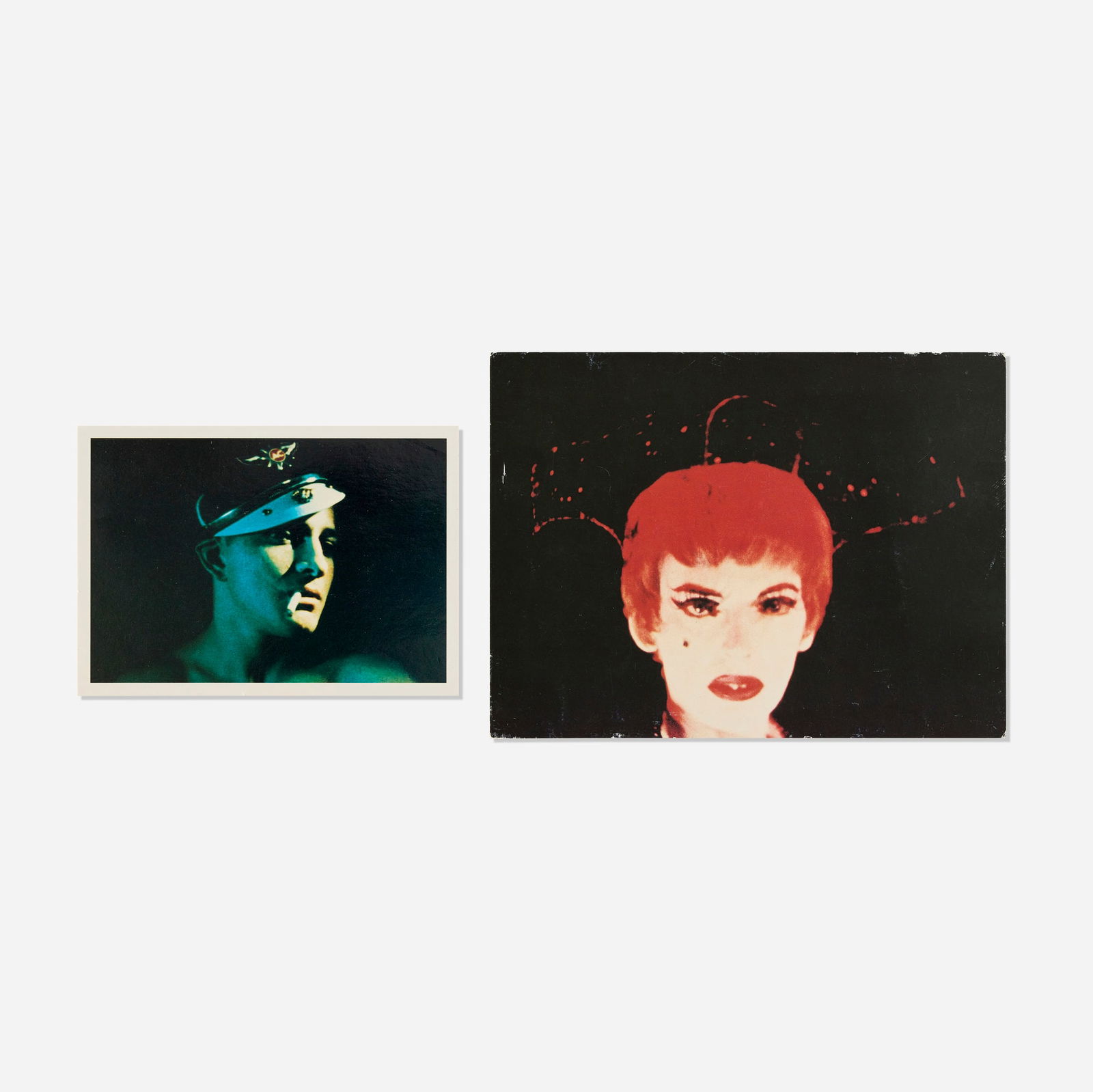 Kenneth Anger, Postcards to Forrest J. Ackerman (two works): Kenneth Anger Postcards to Forrest J. Ackerman (two works) 1996offset lithograph in colors 5.875 h x 7.875 w in (15 x 20 cm) 4.125 h x 5.875 w in (10 x 15 cm) Signed and inscribed to verso