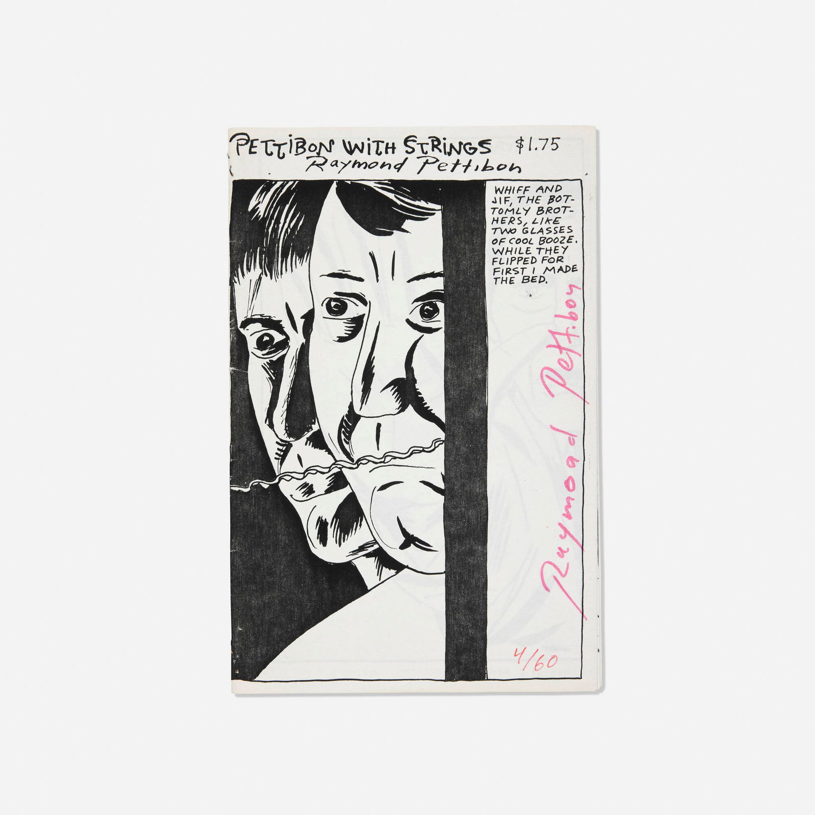 Raymond Pettibon with Nelson Tarpenny, Pettibon with Strings artist's book (1 of 1)