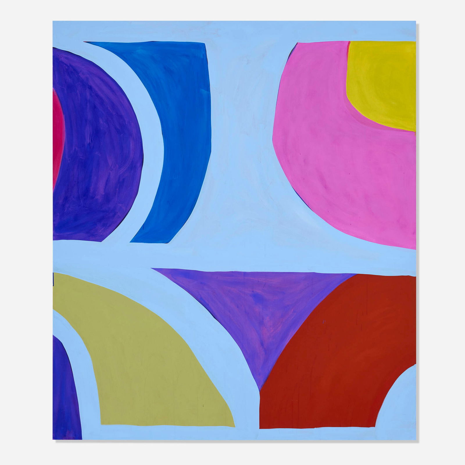 Marina Adams, Garden of M.: Marina Adams Garden of M. 2016acrylic on linen 78 h x 68 w x 1.5 d in (198 x 173 x 4 cm) Signed, titled and dated to verso 'Marina Adams 2016 Garden of M.'. Provenance: