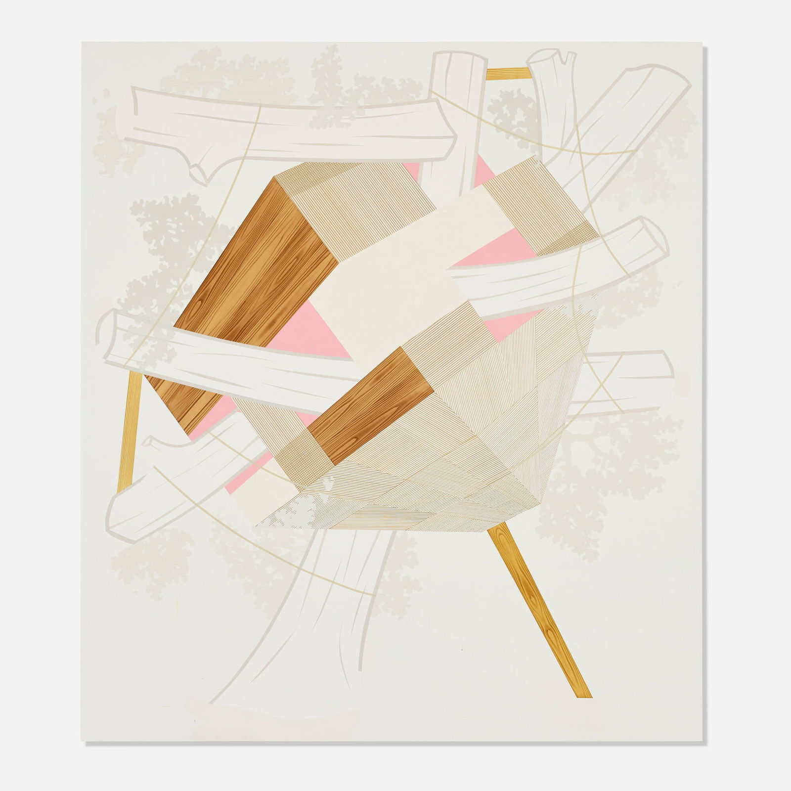 Kevin Appel, Kickstand (from the Houses and Timbers series): Kevin Appel Kickstand (from the Houses and Timbers series) 2004acrylic on canvas over panel 90.25 h x 80 w in (229 x 203 cm) Provenance: Angles Gallery, Santa Monica | Acquire