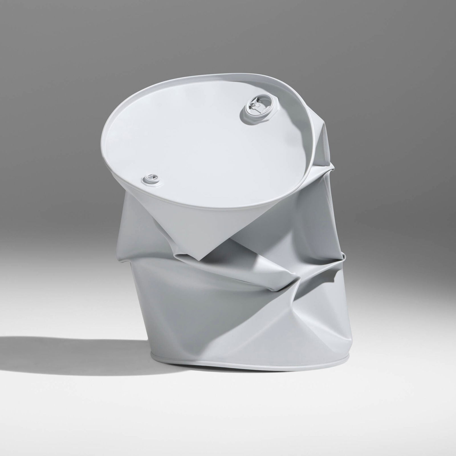 Dylan Lynch, Head First: Dylan Lynch Head First 2013acrylic on found steel drum 27 h x 20 w x 19 d in (69 x 51 x 48 cm) Provenance: Salon 94, New York | Private Collection | Artsy x Tate Ward, Lead