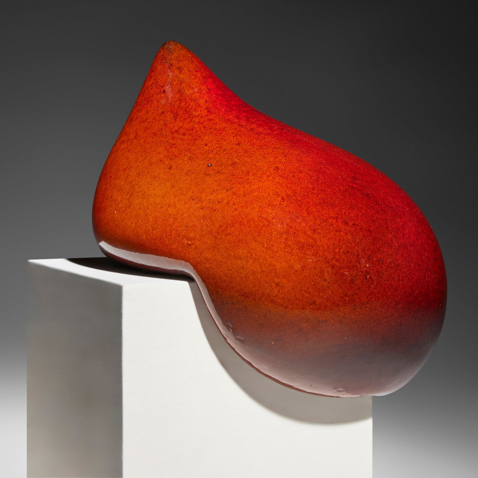 Hans Hedberg, Untitled (Oil Drop): Hans Hedberg Untitled (Oil Drop) c. 1970glazed stoneware 9.25 h x 9.5 w x 9.5 d in (23 x 24 x 24 cm) Incised signature to underside 'Hhg'. This work will ship from Los Ange