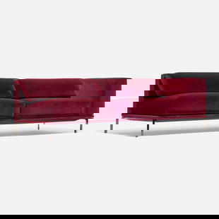 Piero Lissoni, Moov sofa: Piero Lissoni Moov sofa CassinaItaly, 2011 / new productionaluminum, velvet upholstery 27.25 h x 89 w x 33.5 d in (69 x 226 x 85 cm) Fabric manufacturer's label to reverse 'Cassina'. Pap