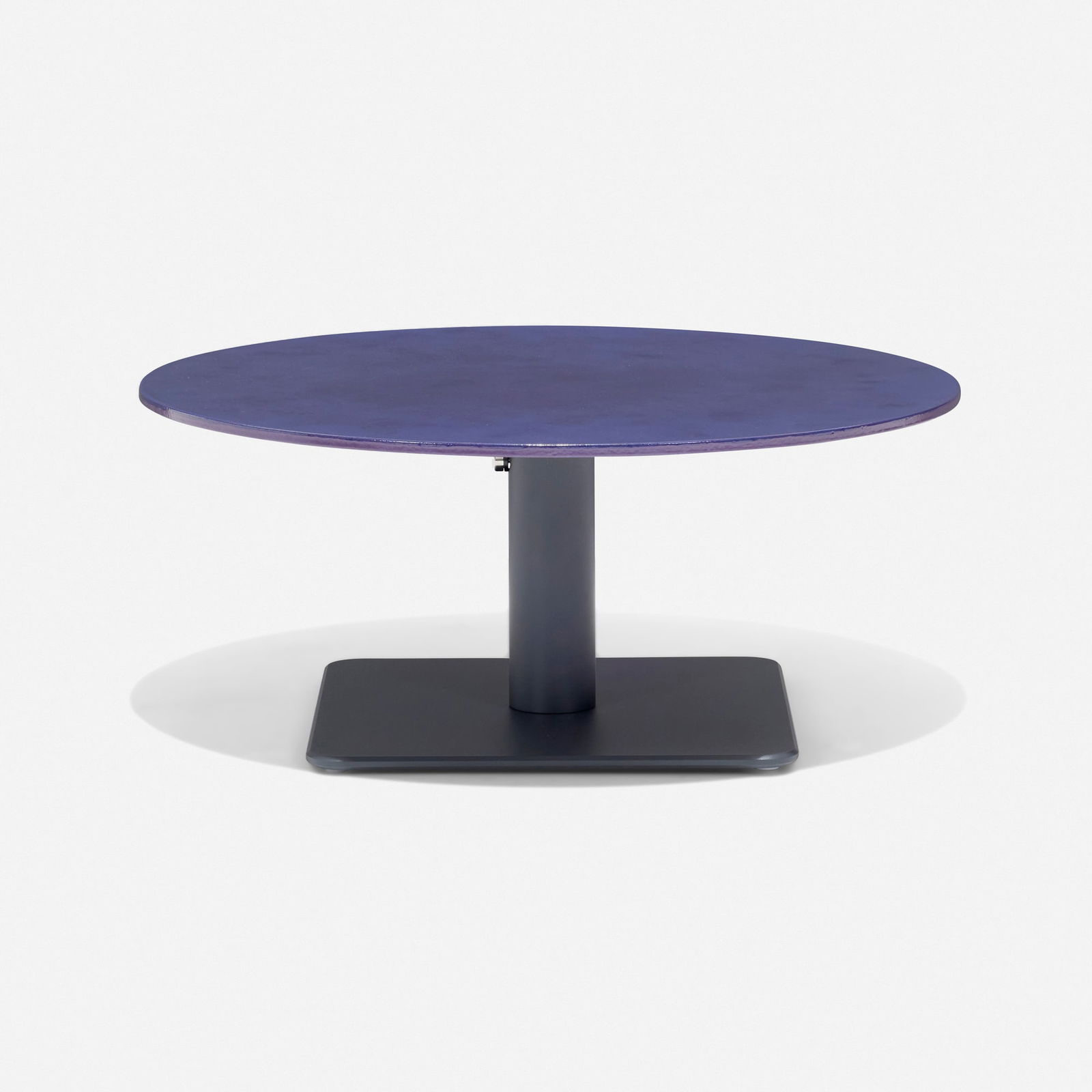 Francesco Rota, Giro outdoor coffee table: Francesco Rota Giro outdoor coffee table Paola LentiItaly, new productionpowder-coated aluminum, Sciara 11 h x 25.5 dia in (28 x 65 cm) Metal manufacturer's label to underside 'Paola Len