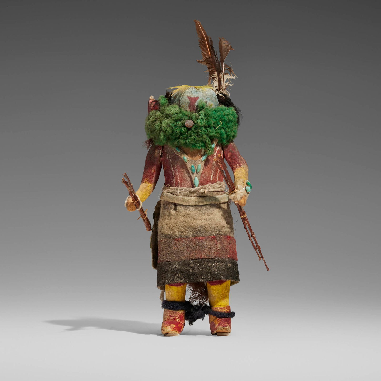 Zuni, Katsina doll representing Nawisho, Owner of Many Deer (1 of 3)