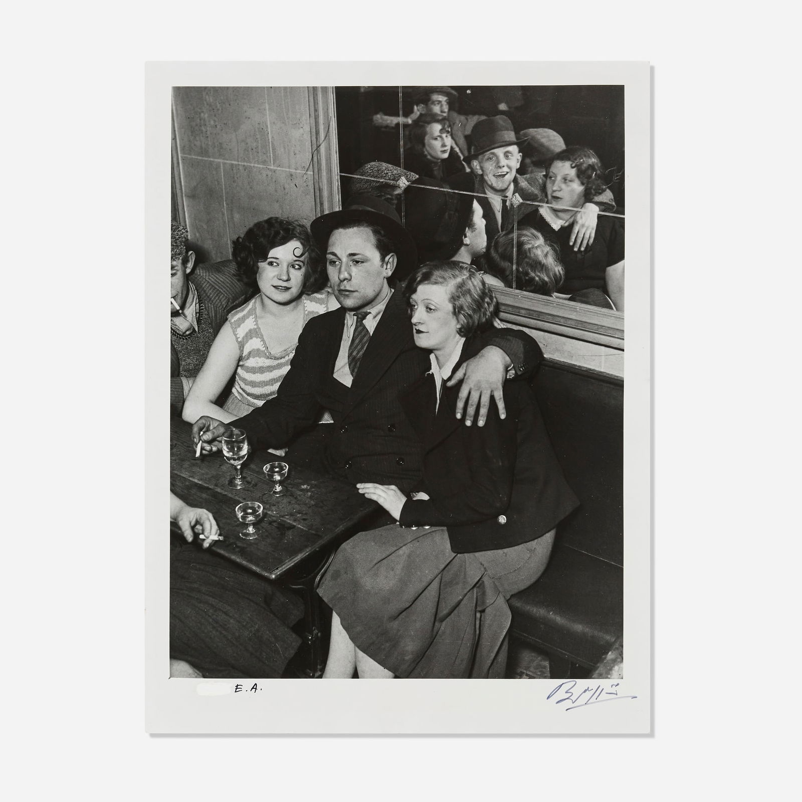 Brassai (Gyula Halasz), Happy Group at the Four Seasons Dance Hall, rue de Lappe, Paris: Brassai (Gyula Halasz) Happy Group at the Four Seasons Dance Hall, rue de Lappe, Paris 1932 / printed c. 1975gelatin silver print image: 13.75 h x 10.5 w in (35 x 27 cm) sheet: 15.625 h x 11.75 w