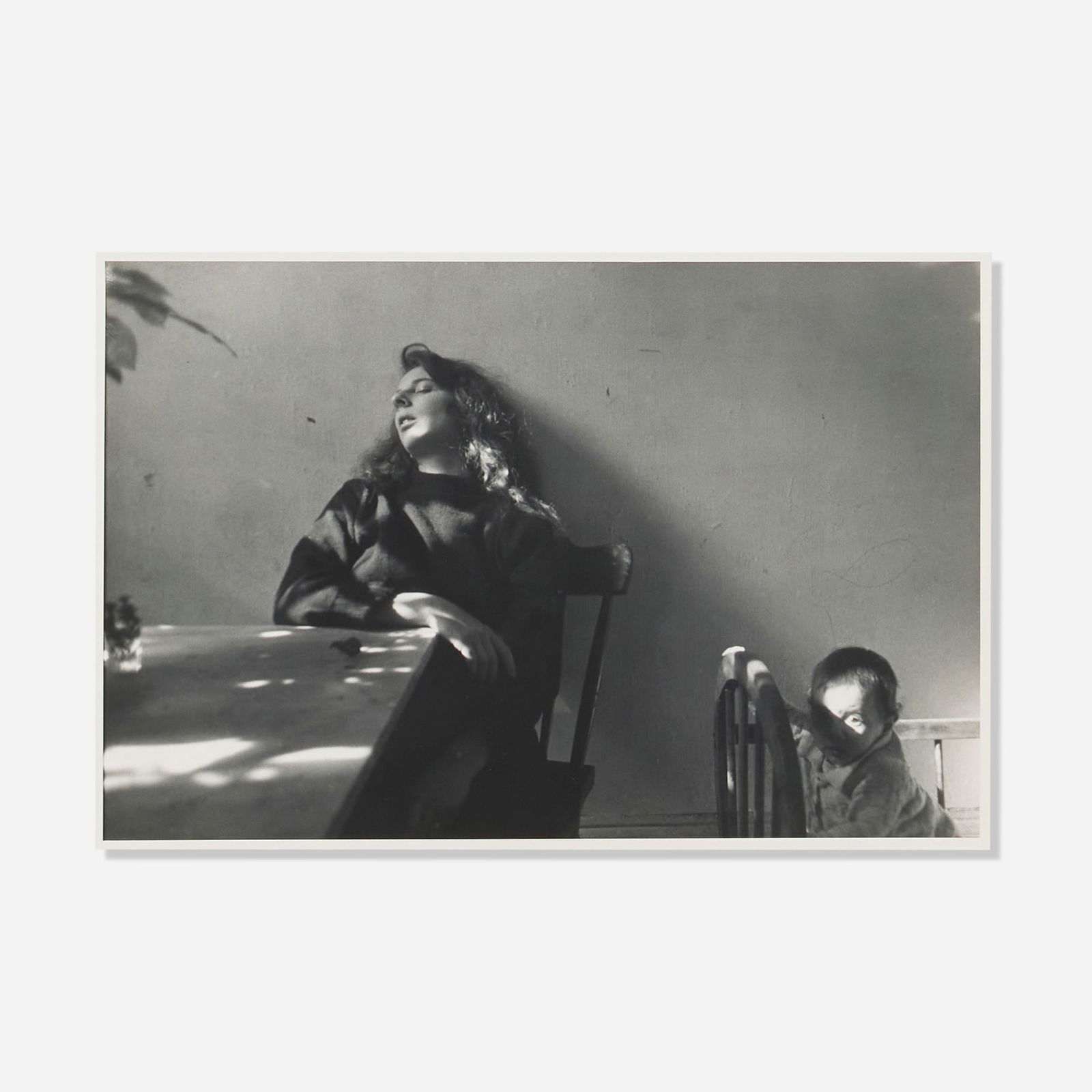 Robert Frank, Mary and Andrea on Third Avenue, NYC: Robert Frank Mary and Andrea on Third Avenue, NYC 1955vintage gelatin silver print image: 8.75 h x 13.5 w in (22 x 34 cm) sheet: 11 h x 14 w in (28 x 36 cm) Signed, titled and dated to lowe