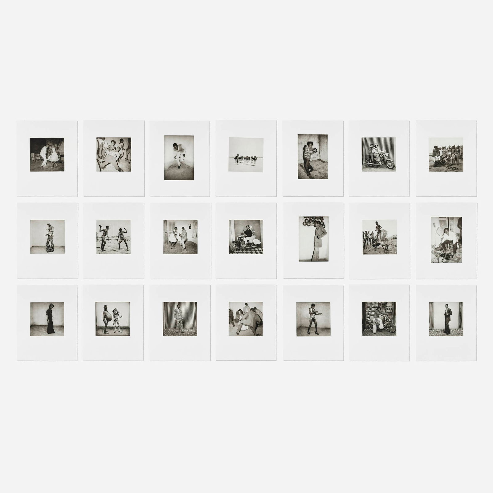 Malick Sidibe, Mali Twist: Malick Sidibe Mali Twist 2013copper plate photogravure image (largest): 10.5 h x 7 w in (27 x 18 cm) image (smallest): 7.625 h x 7 w in (19 x 18 cm) sheet (each): 17.5 h x 14 w in (44 x 36 cm)<