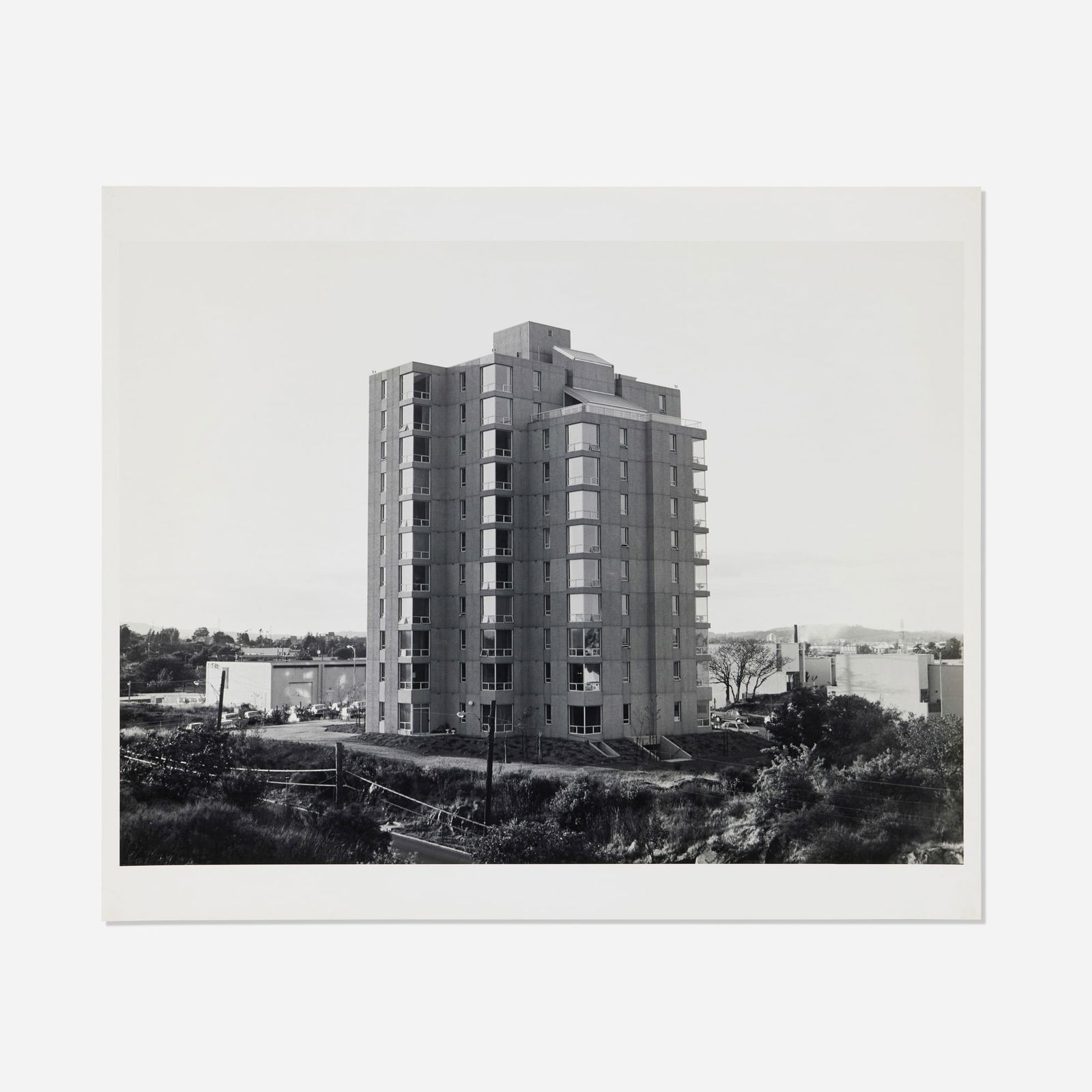 Lewis Baltz, West Victoria: Lewis Baltz West Victoria 1983gelatin silver print image: 17 h x 23 w in (43 x 58 cm) sheet: 20 h x 24 w in (51 x 61 cm) Titled and inscribed to verso 'West Victoria, For Tammy 21 Mar 85'.