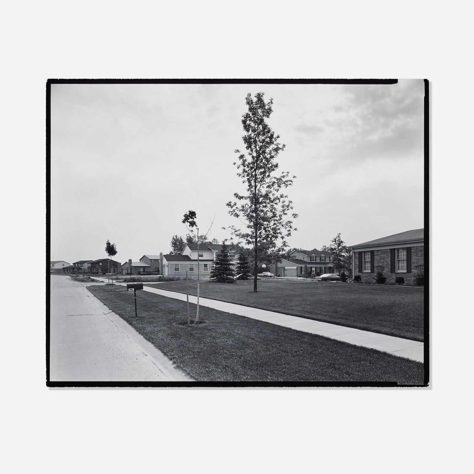 Nicholas Nixon, Parrot Street, Troy, Michigan: Nicholas Nixon Parrot Street, Troy, Michigan 1976vintage gelatin silver print image: 7.625 h x 9.625 w in (19 x 24 cm) sheet: 8 h x 9.875 w in (20 x 25 cm) Signed, titled and dated to verso