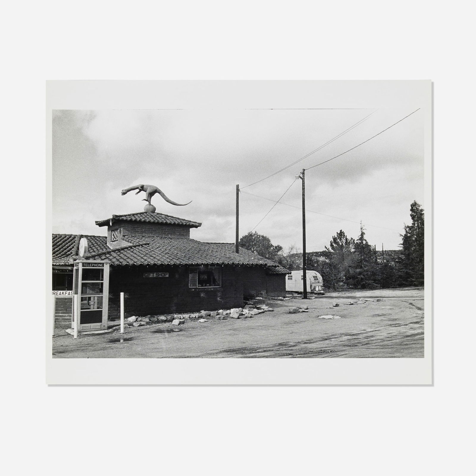 Joel Meyerowitz, Harry Bergman's Roadside Museum, Highway 371, California: Joel Meyerowitz Harry Bergman's Roadside Museum, Highway 371, California 1970-72vintage gelatin silver print image: 8.875 h x 13.375 w in (23 x 34 cm) sheet: 11 h x 14 w in (28 x 36 cm) Sig