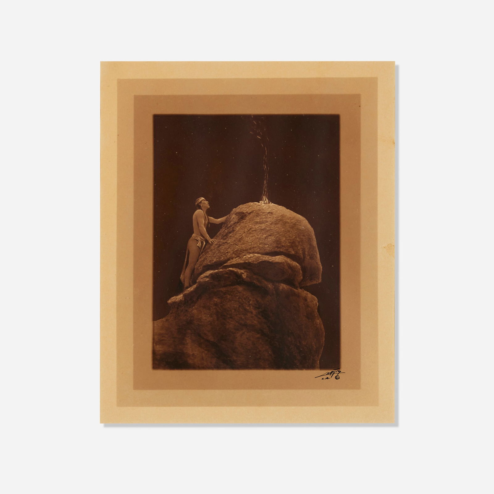 Edward S. Curtis, Signal Fire to the Mountain Gods (1 of 4)