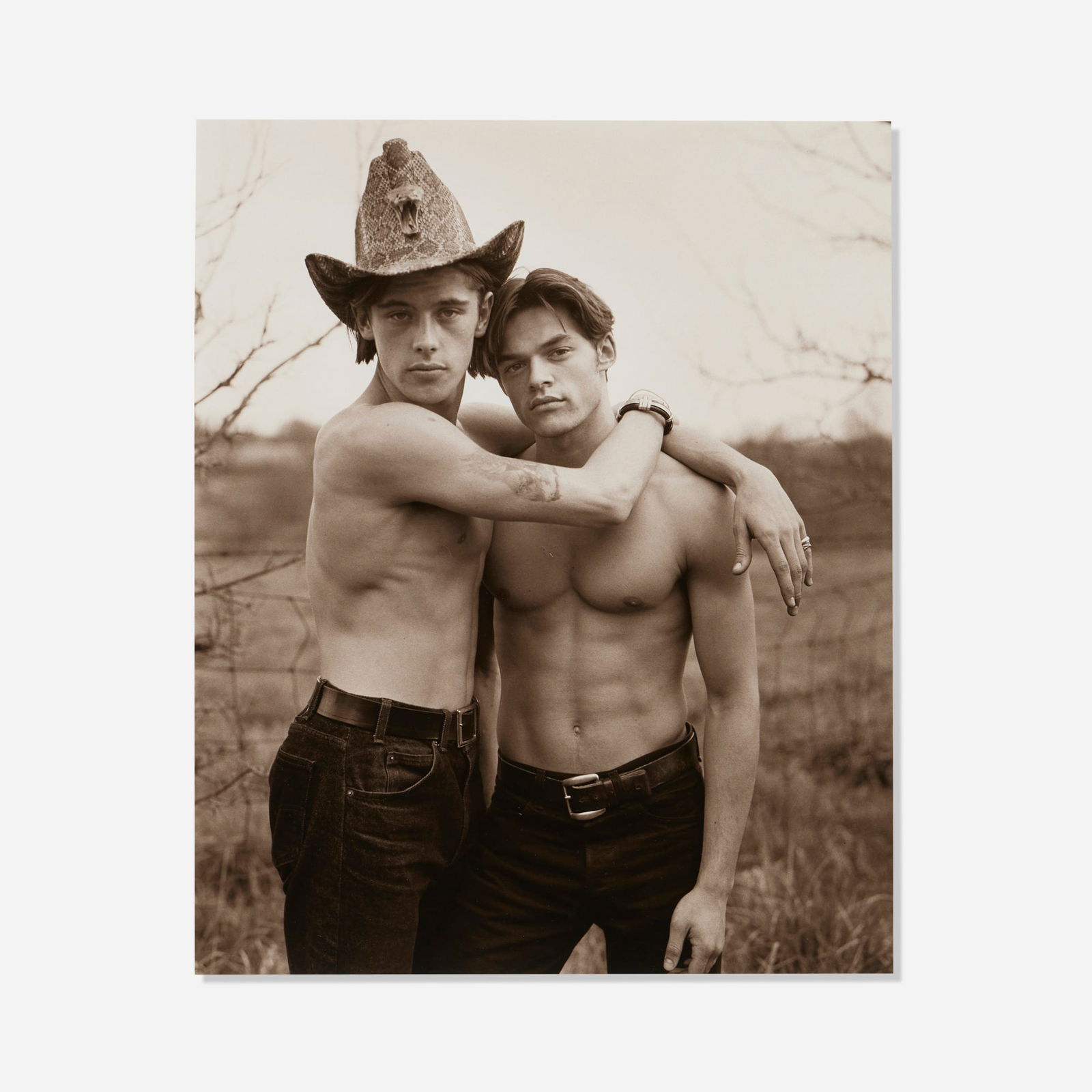 Bruce Weber, Mario & Werner, Nashville: Bruce Weber Mario & Werner, Nashville 1990toned gelatin silver print image: 16.375 h x 13.5 w in (42 x 34 cm) sheet: 17 h x 14 w in (43 x 36 cm) Signed, titled, dated and numbered to verso