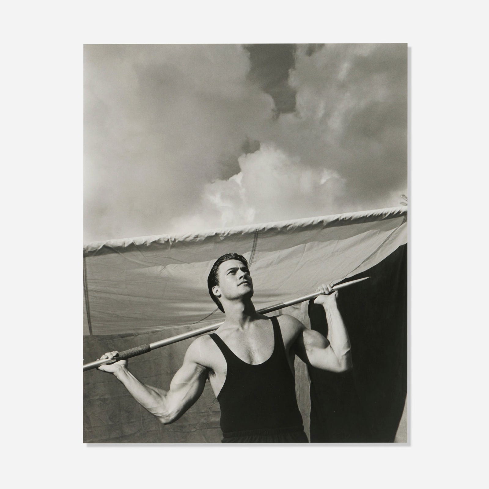 Bruce Weber, Bob Roggy-Javelin, Santa Barbara: Bruce Weber Bob Roggy-Javelin, Santa Barbara 1983gelatin silver print image: 16.5 h x 13.5 w in (42 x 34 cm) sheet: 17 h x 14 w in (43 x 36 cm) Signed, titled, dated and numbered to verso '