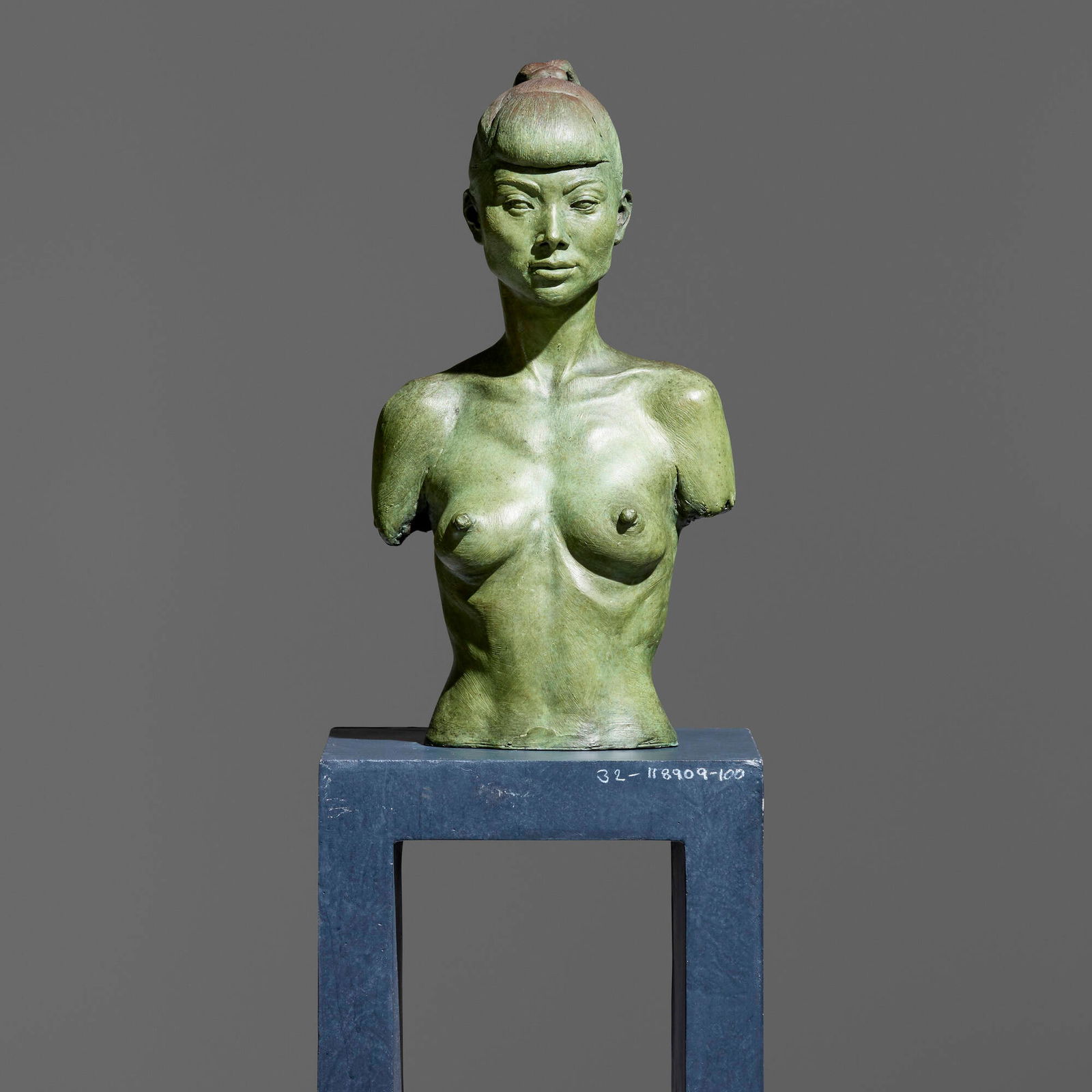 Robert Graham, Bai Ling: Robert Graham Bai Ling 2003cast and patinated bronze 19 h x 10 w x 7 d in (48 x 25 x 18 cm) This work is from the edition of 6. Provenance: Gift from the artist in 2007