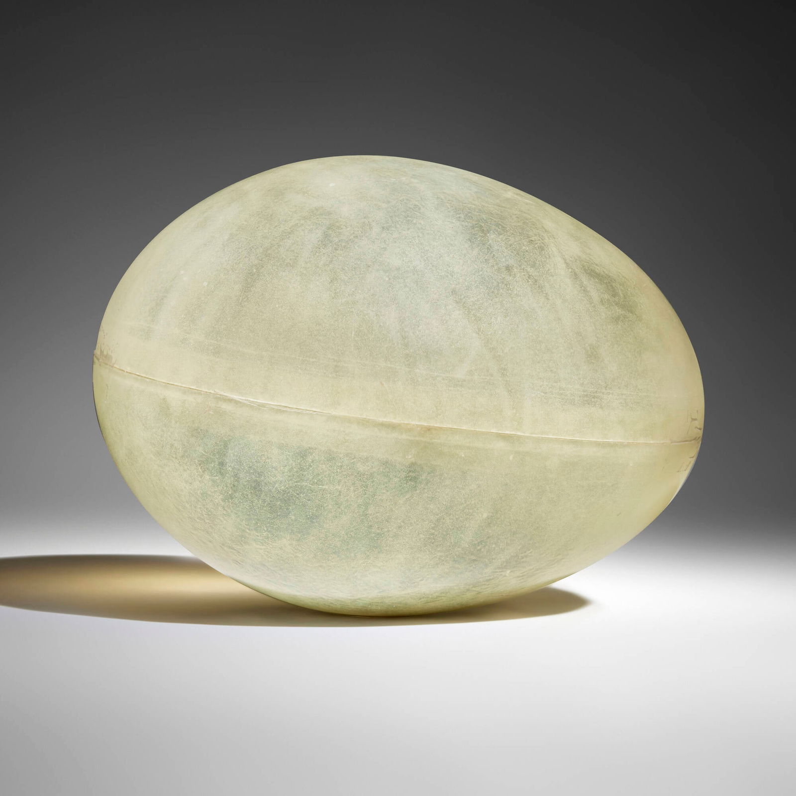 Ed Moses, oneegg: Ed Moses oneegg 2008fiberglass, string lights 20 h x 14 dia in (51 x 36 cm) Provenance: Commissioned from the artist by the present owner This work will sh