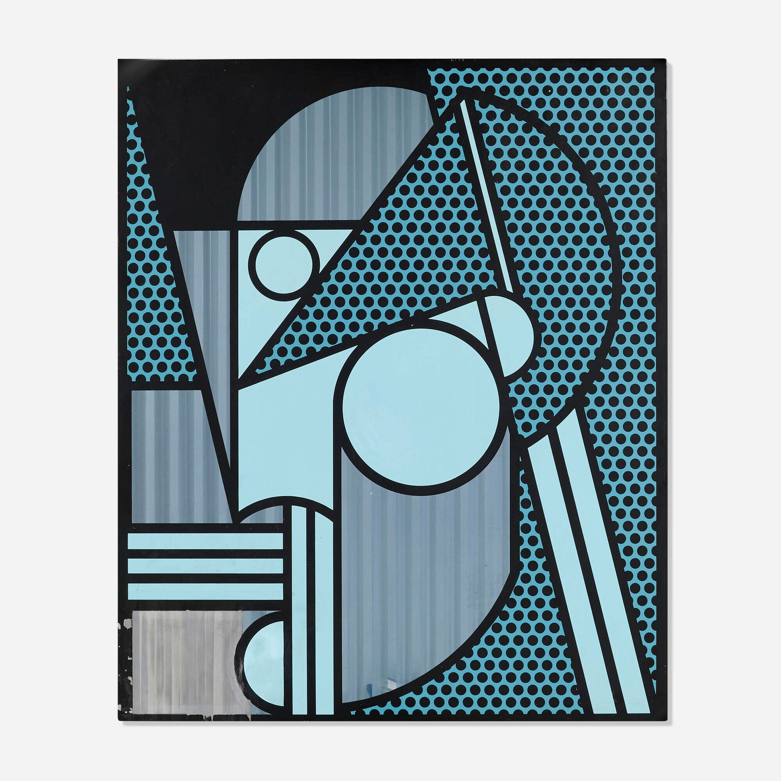 Roy Lichtenstein, Modern Head #4 (from the Modern Head series): Roy Lichtenstein Modern Head #4 (from the Modern Head series) 1970lithograph in colors on engraved and anodized aluminum 20.75 h x 17.25 w in (53 x 44 cm) Incised signature, date and number to