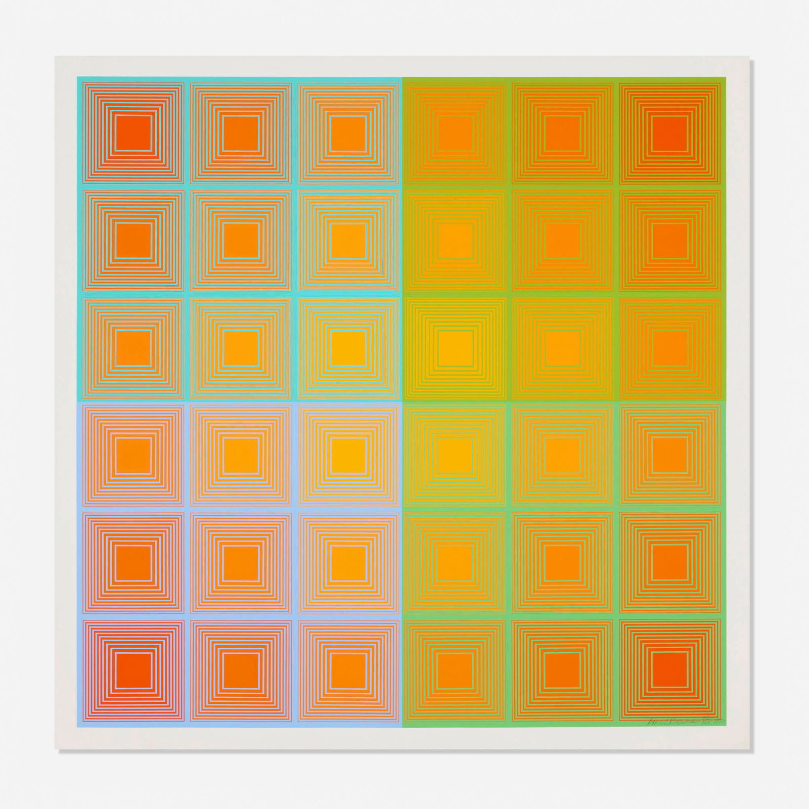 Richard Anuszkiewicz, Spectral Squares (1 of 3)