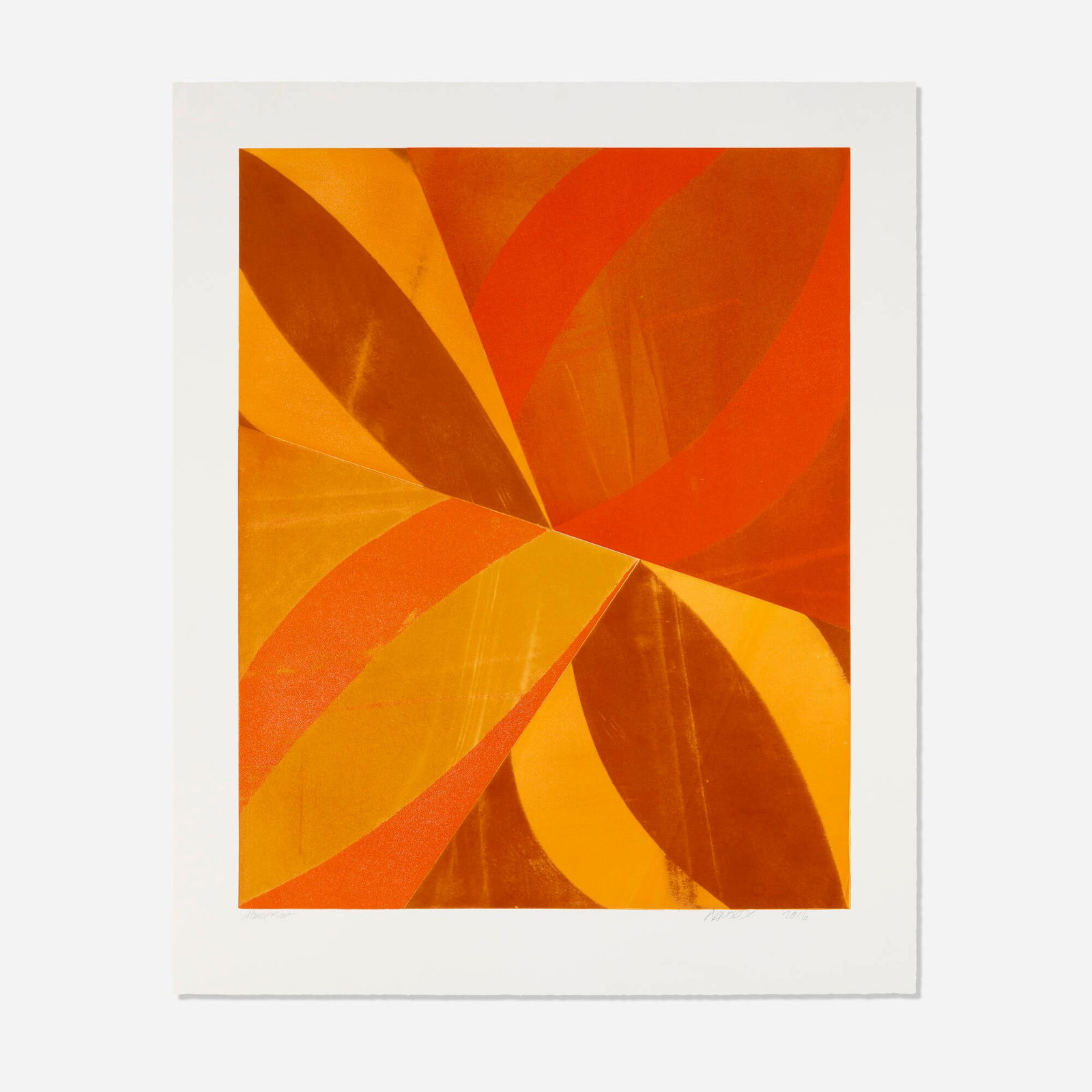 Charles Arnoldi, Untitled: Charles Arnoldi Untitled 2016monoprint image: 31.375 h x 25.25 w in (80 x 64 cm) sheet: 37.875 h x 30.875 w in (96 x 78 cm) Signed, dated and inscribed to lower edge 'Monoprint Arnoldi 2016