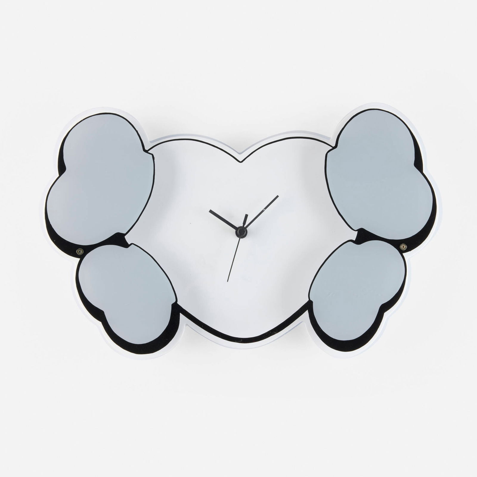 KAWS (Brian Donnelly), Heart and Crossbone Wall Clock (1 of 2)