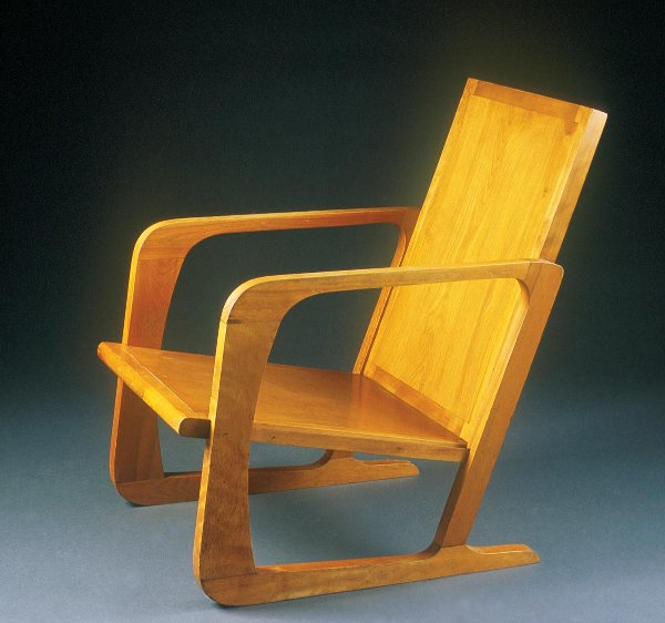 K.E.M. Weber Attrib Knockdown Muller chai: K.E.M. Weber, Attributed "Knockdown" Chair Muller, designed 1946 23"l x 29"d x 33.5"h