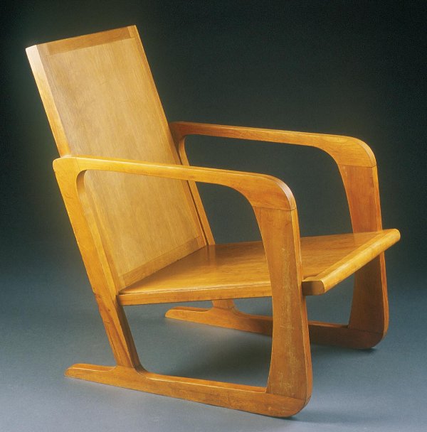 K.E.M. Weber Attrib "Knockdown" Muller: K.E.M. Weber, Attributed "Knockdown" Chair Muller, designed 1946 23"l x 29"d x 33.5"h