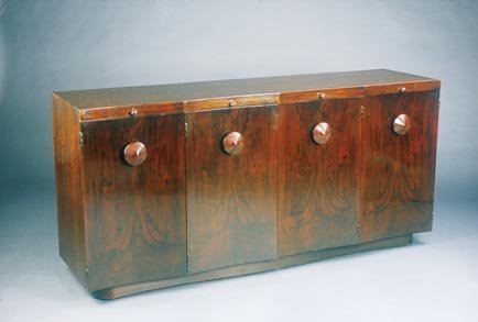 Gilbert Rohde Paldao Buffet Herman Mille: Gilbert Rohde "Paldao" Buffet Herman Miller, designed circa 1940 Marked "4190" 72"l x 20"d x 34.5"h