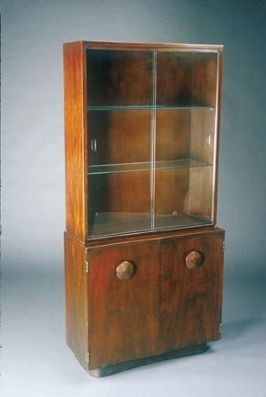 Gilbert Rohde Paldao Cabinet Herman Mill: Gilbert Rohde "Paldao" China Cabinet Herman Miller, designed circa 1940 69.5"h x 16"d x 33"w