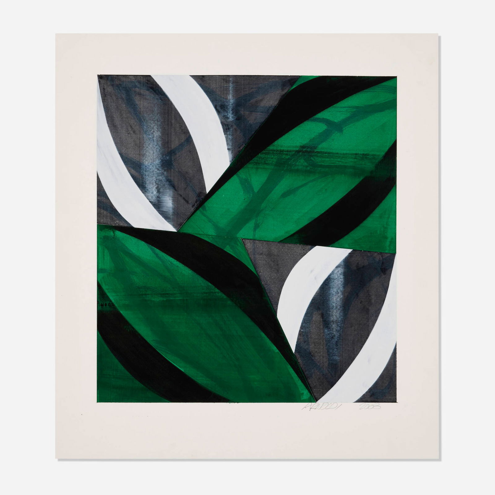 Charles Arnoldi, Untitled: Charles Arnoldi Untitled 2008gouache on matboard 29 h x 27 w in (74 x 69 cm) Signed and dated to lower right 'Arnoldi 2008'. Provenance: Private Collection