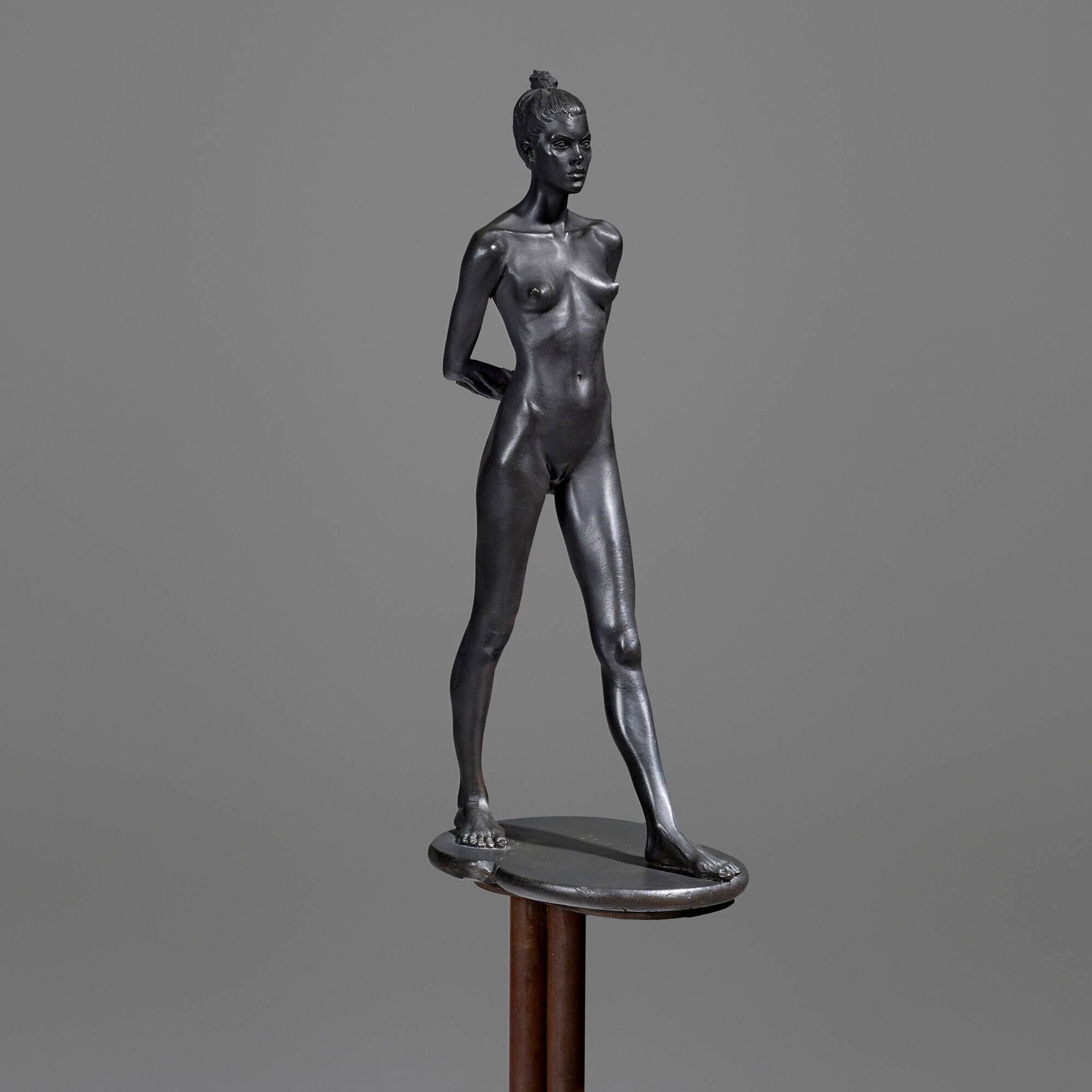 Robert Graham, Elisa: Robert Graham Elisa 1994patinated bronze 59 h x 15.75 w x 15 d in (150 x 40 x 38 cm) Incised signature to base 'RG'. This work is from the unnumbered edition of unique variants.