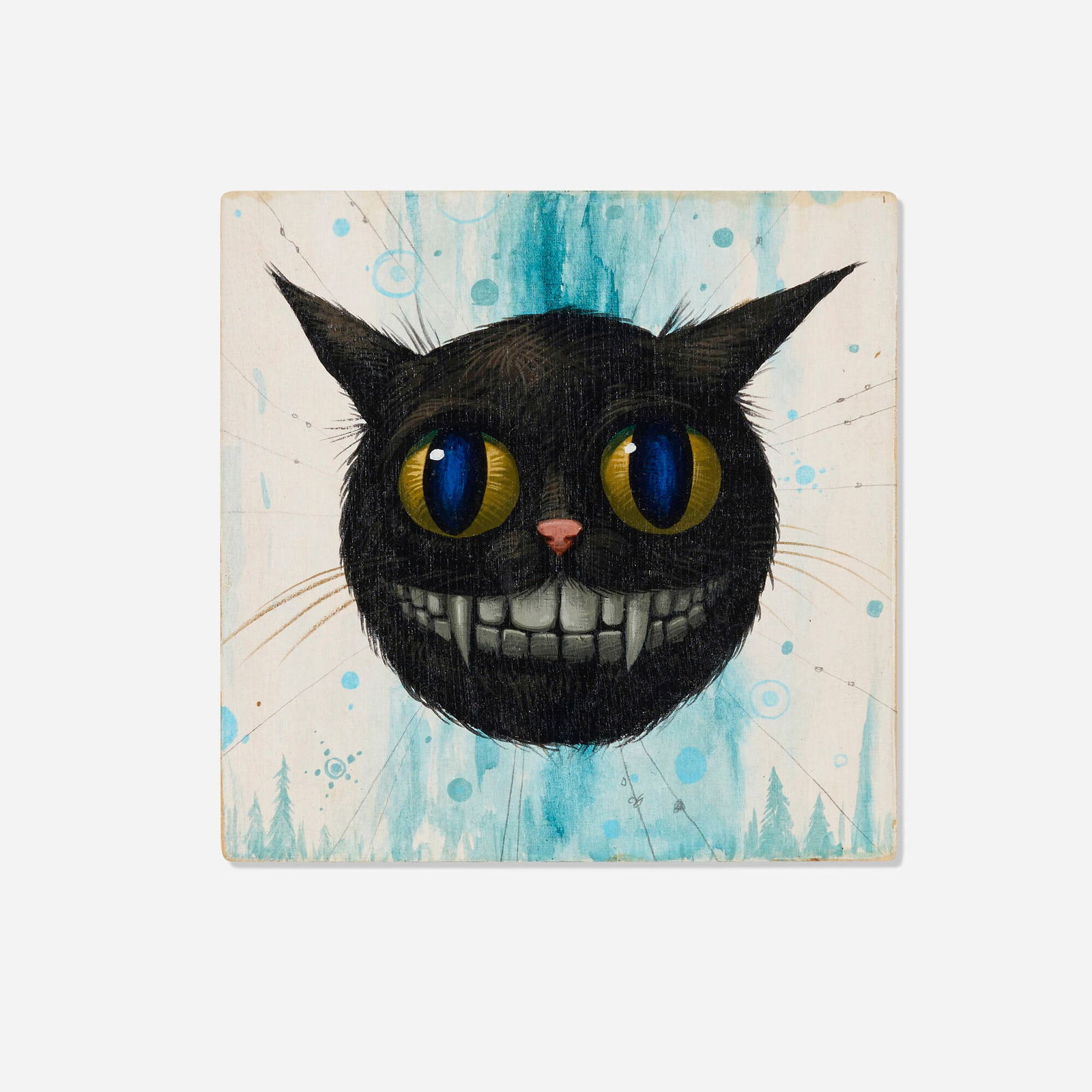 Jeff Soto, Black Cat: Jeff Soto Black Cat 2007acrylic on panel 5.75 h x 5.75 w in (15 x 15 cm) Signed, titled and dated to verso 'Soto Sept. 2007 Black Cat'. Provenance: Collection of Shawn