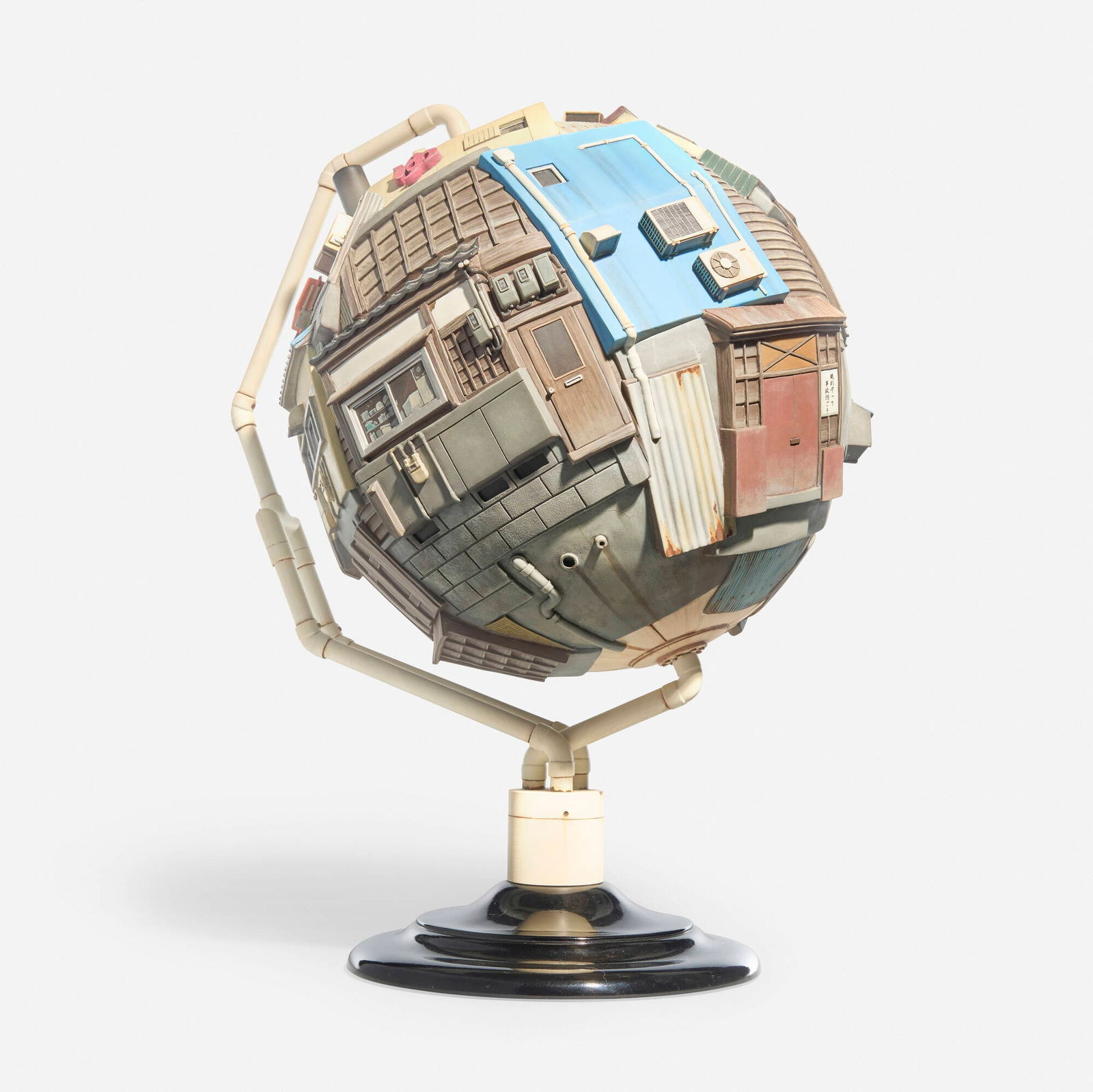 Masakatsu Sashie, Territorial Globe: Masakatsu Sashie Territorial Globe 2017painted cast resin, painted metal 16.75 h x 13 w x 11 d in (43 x 33 x 28 cm) Signed, titled, dated and numbered to underside 'Territorial Globe 2/20 2017