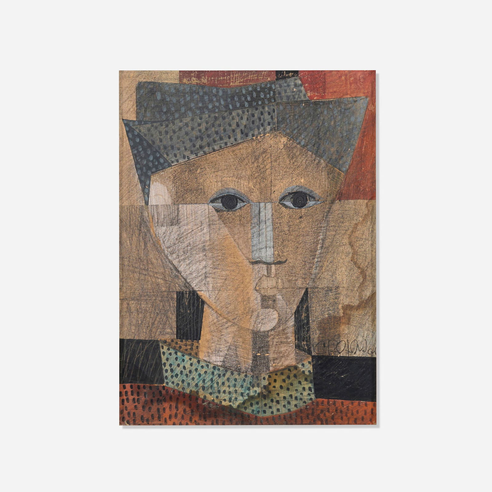 Carlos Rojas, Seminarista: Carlos Rojas Seminarista 1961graphite and mixed media on paper laid to Masonite 12.75 h x 9.5 w in (32 x 24 cm) Signed and dated to right edge 'Carlos Rojas 61'. Provenance: