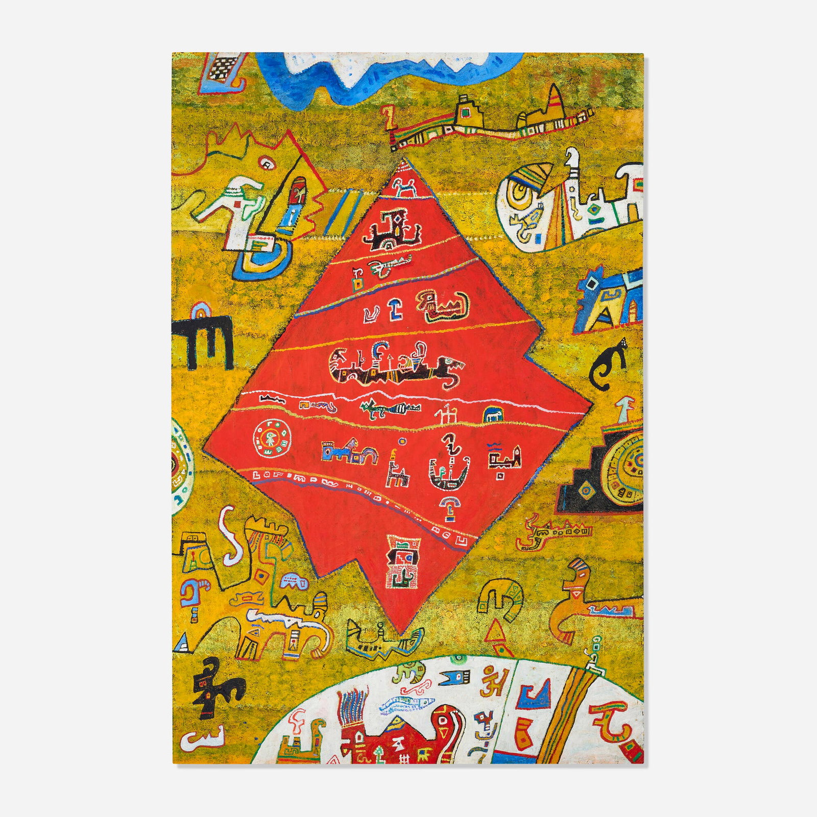 Ynez Johnston, Untitled: Ynez Johnston Untitled 2005oil on canvas 36 h x 24 w in (91 x 61 cm) Signed and dated to verso 'Ynez Johnston 2005'. This work will ship from Los Angeles, California.