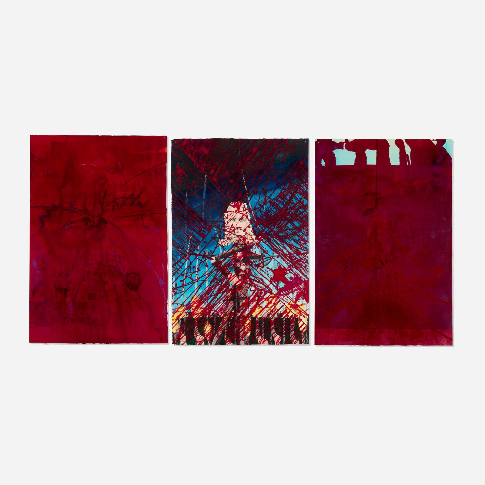 Barnaby Furnas, Untitled (triptych): Barnaby Furnas Untitled (triptych) 2006watercolor and ink on paper each: 19 h x 12.625 w in (48 x 32 cm) overall: 19 h x 37.875 w in (48 x 96 cm) Inscribed to label on verso of each sheet '