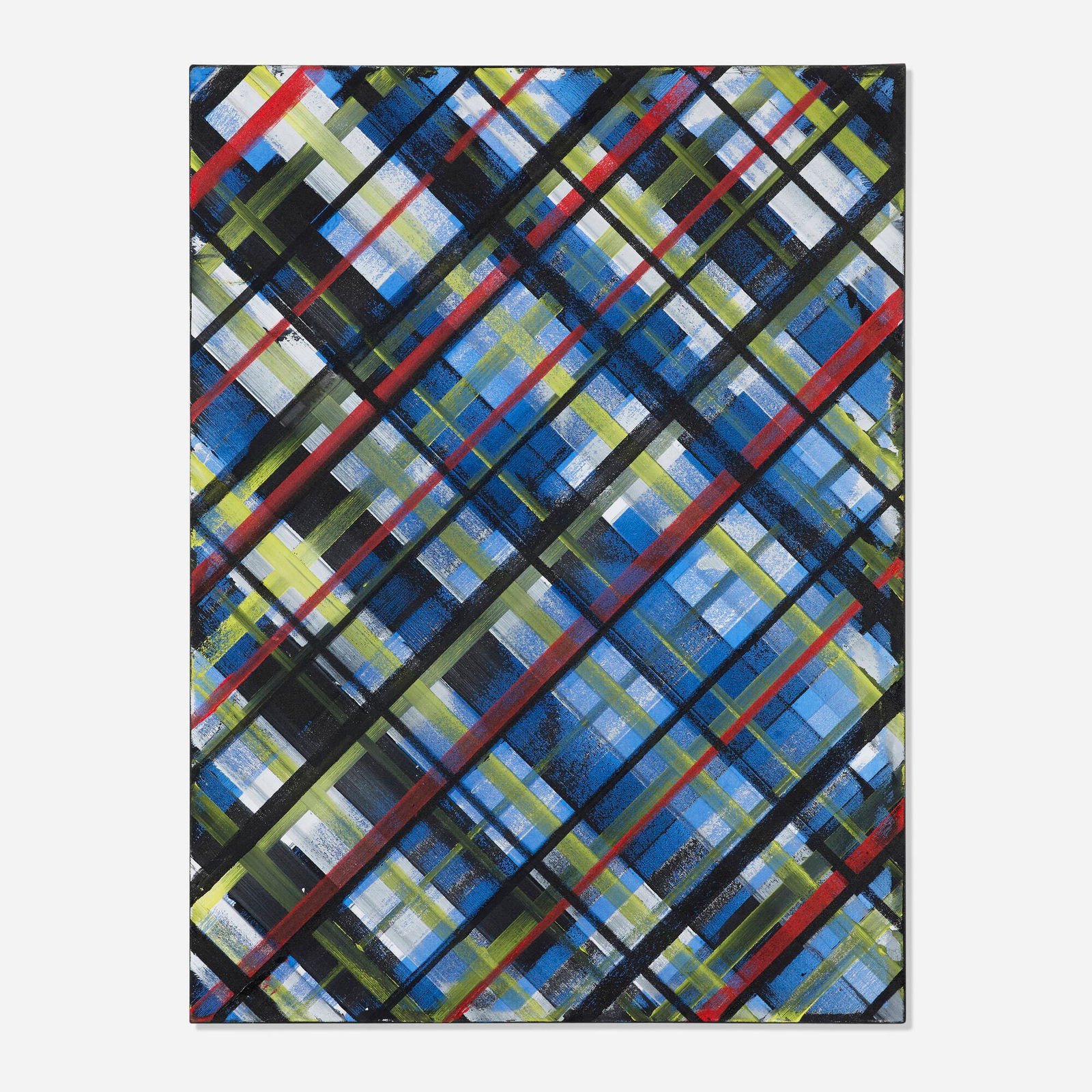 Ed Moses, SRR=Grid: Ed Moses SRR=Grid 2017acrylic on canvas 40 h x 30 w x 1.5 d in (102 x 76 x 4 cm) Signed and titled to verso 'SRR=Grid... EMB'. This work will ship from Los Angeles, Califor