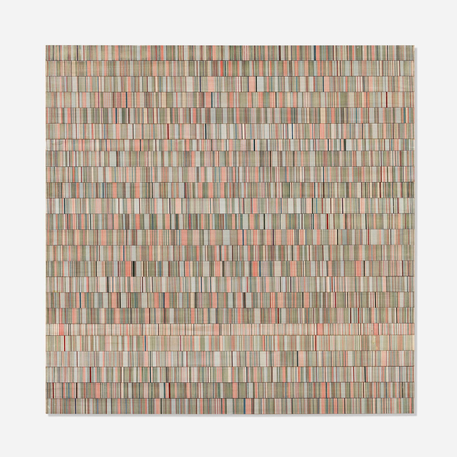 Brian Wills, Untitled: Brian Wills Untitled 2010oil, rayon and wood on panel 24 h x 24 w x 1.75 d in (61 x 61 x 4 cm) Signed, dated and inscribed to verso 'Jack, Thank you for all the wisdom and support. Happy 80th!