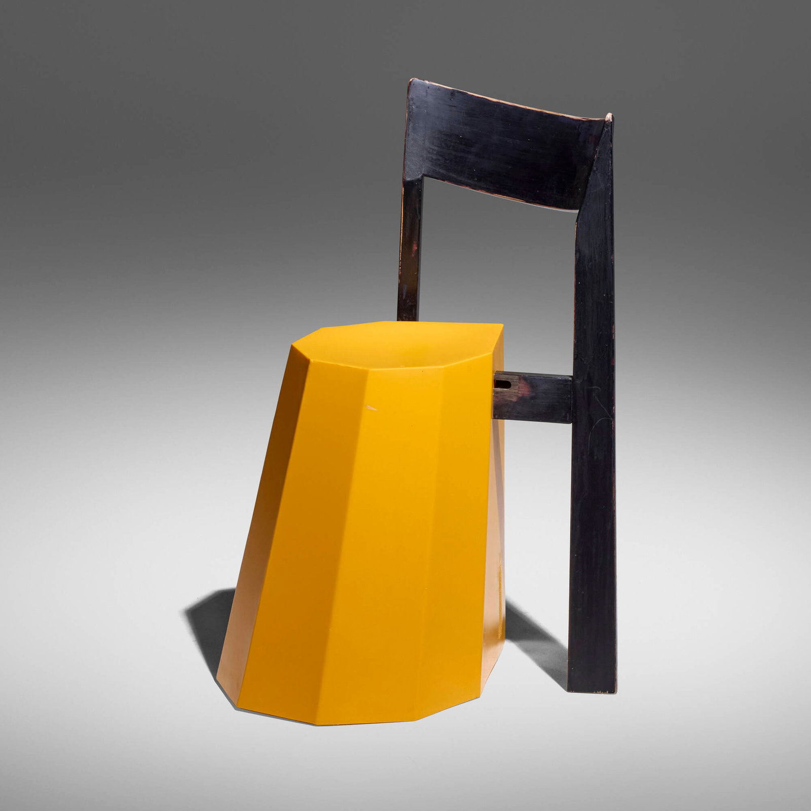 Martino Gamper, Arnold Circus stool with back (Yellow) (1 of 5)