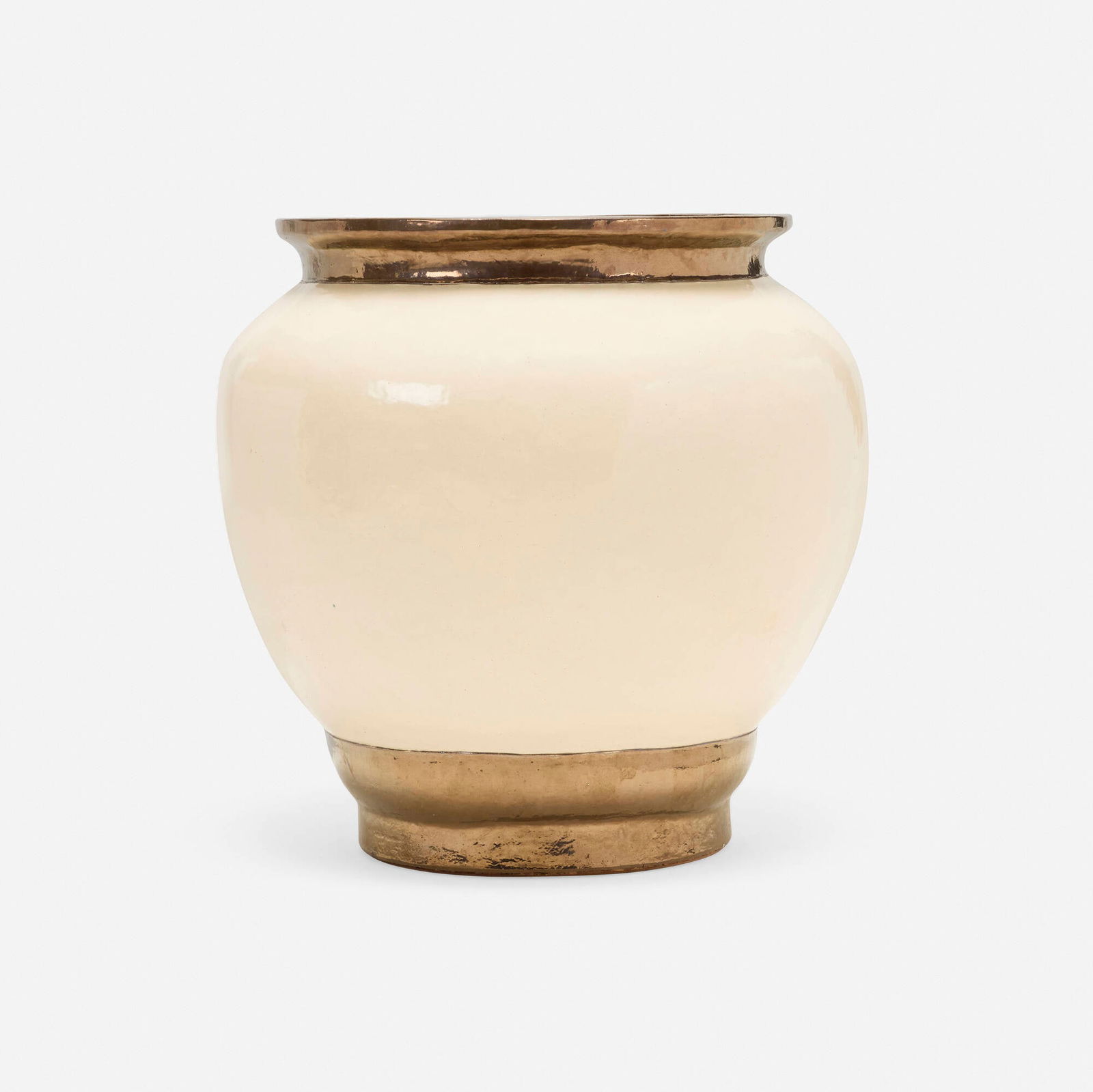 Stan Bitters, Monumental planter: Stan Bitters Monumental planter USA, c. 1985glazed stoneware 32.5 h x 35 dia in (83 x 89 cm) Incised signature to interior 'Stan Bitters'. This work will ship from Los Ange