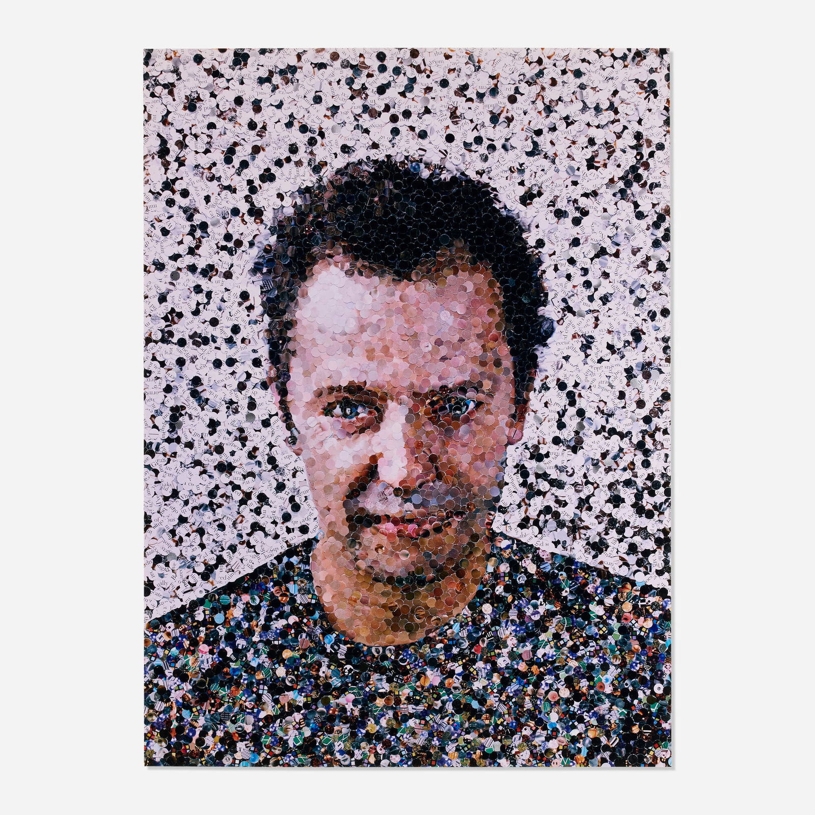 Vik Muniz, Self-Portrait (from the Pictures of Magazines series): Vik Muniz Self-Portrait (from the Pictures of Magazines series) 2003dye destruction print mounted to Sintra 54 h x 40 w in (137 x 102 cm) This work is artist's proof 2 of 5 apart from the edit