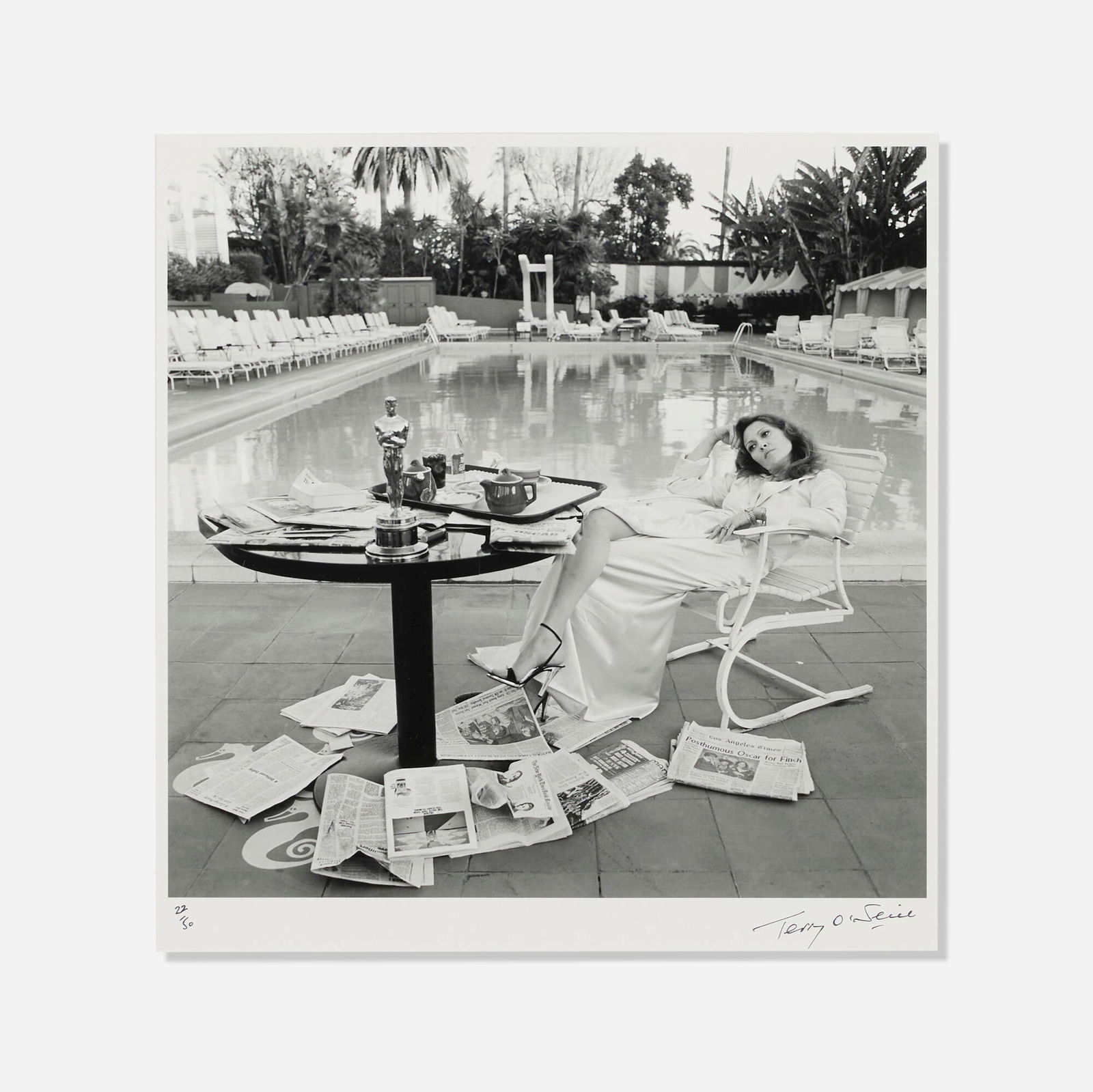 Terry O'Neill, Faye Dunaway, Hollywood (1 of 4)