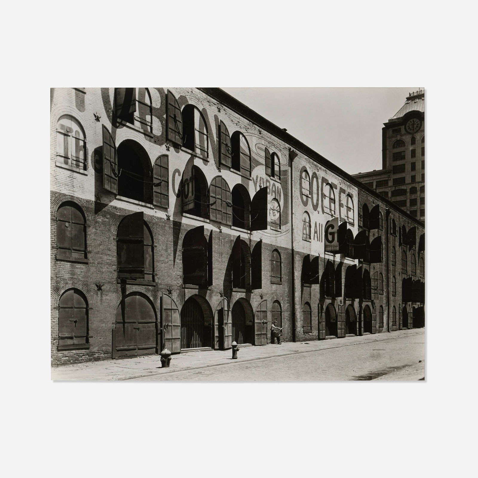 Berenice Abbott, Yuban Warehouse, Water and Dock Streets, Brooklyn (1 of 4)