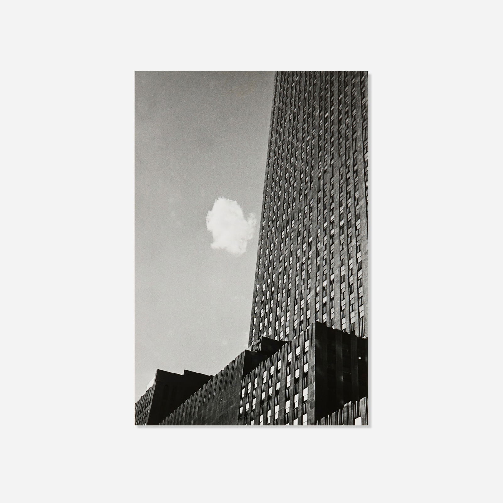 Andre Kertesz, Lost Cloud, New York City: Andre Kertesz Lost Cloud, New York City 1937 / printed latergelatin silver print image: 9.625 h x 6.5 w in (24 x 17 cm) mount: 18 h x 14 w in (46 x 36 cm) This work will ship f