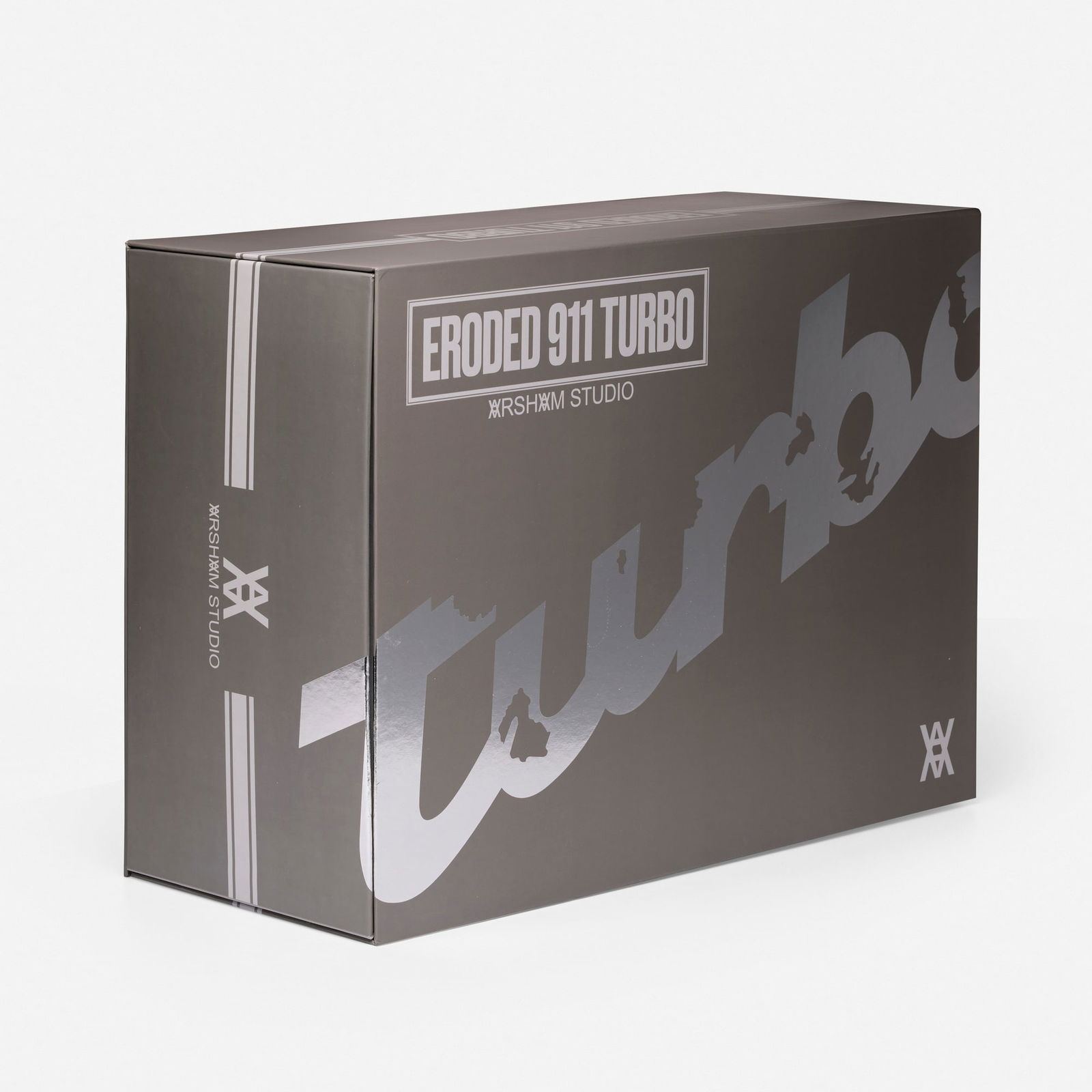 Daniel Arsham, Eroded 911 Turbo Porsche (Gray): Daniel Arsham Eroded 911 Turbo Porsche (Gray) 2020selenite, quartz specimens 3.25 h x 5.25 w x 11.75 d in (8 x 13 x 30 cm) Impressed signature, title and inscription to underside 'Daniel Arsha