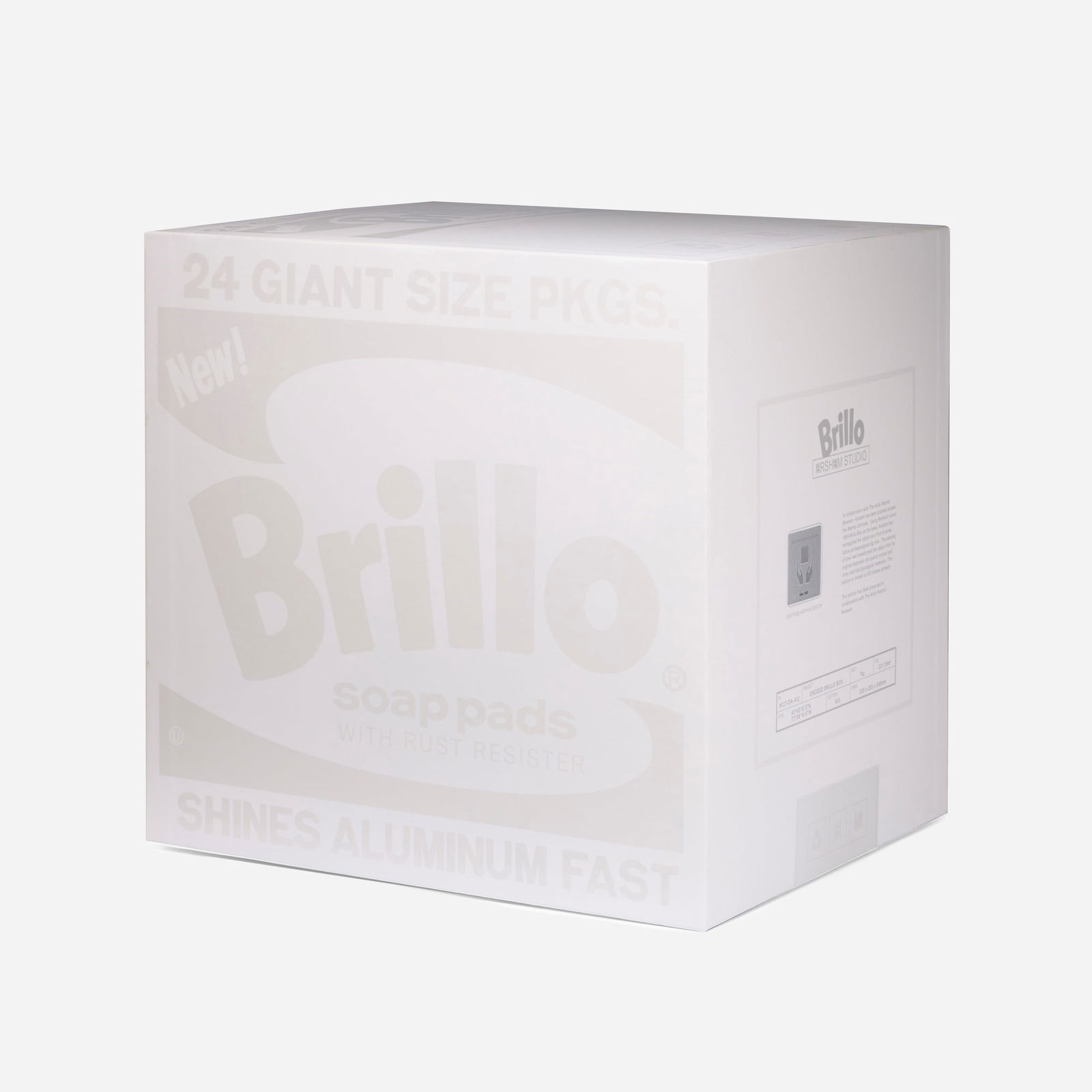 Daniel Arsham, Eroded Brillo Box (White) (1 of 9)
