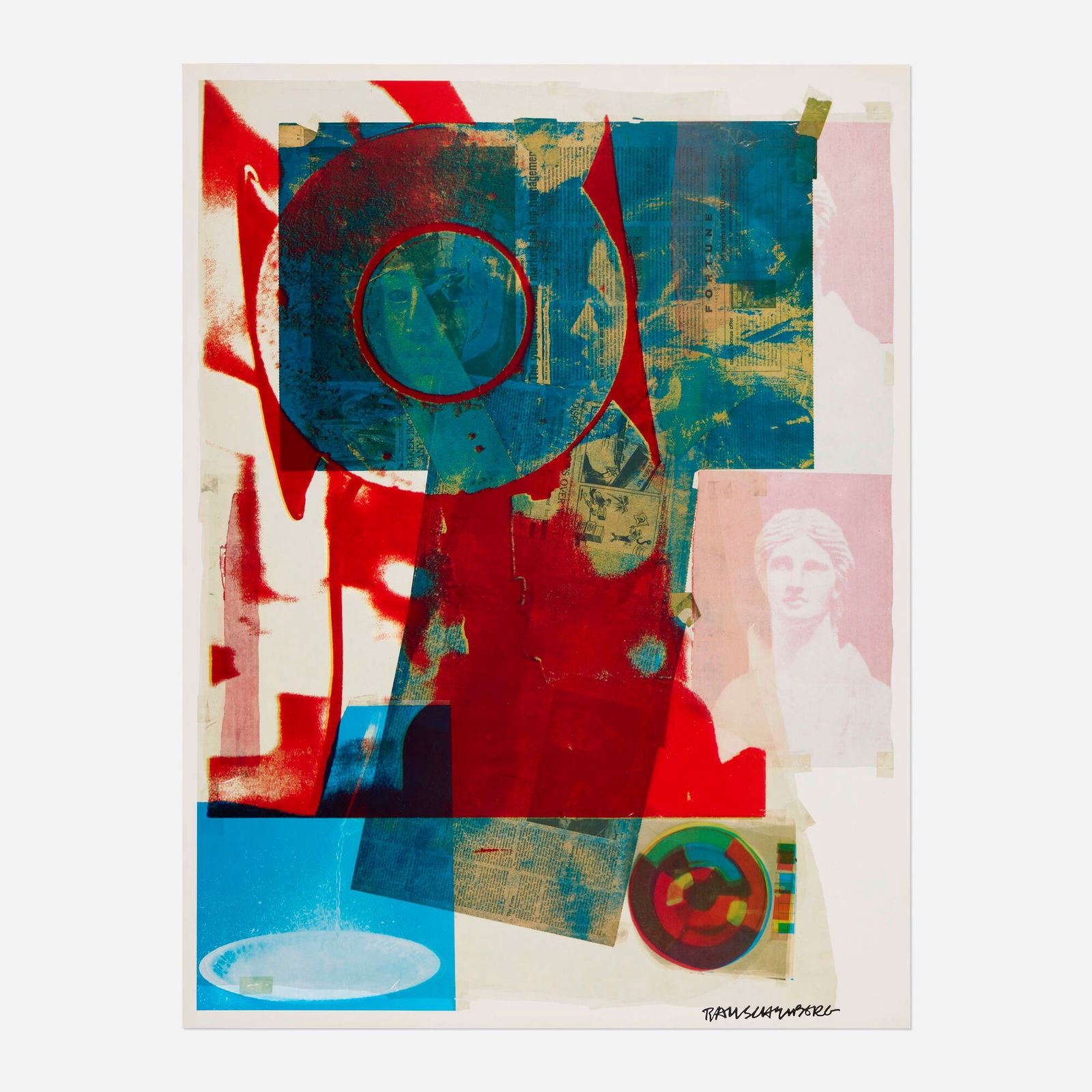 Robert Rauschenberg, Quarry, Local One: Robert Rauschenberg Quarry, Local One 1968offset lithograph in colors 34.5 h x 26 w in (88 x 66 cm) This work is from the edition of 850 co-printed and co-published by Quarry, Local One/Amalga