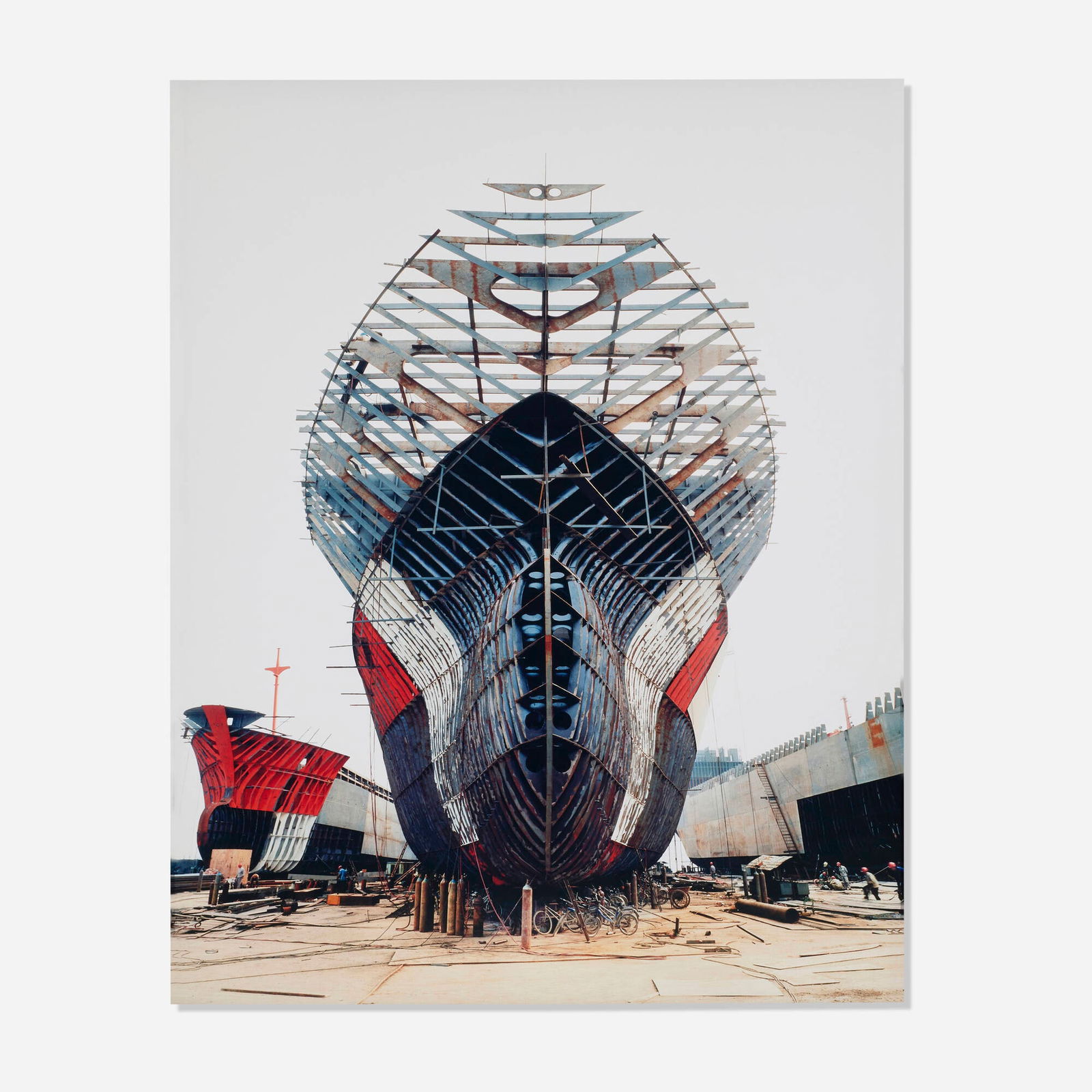 Edward Burtynsky, Shipyard #11, Qili Port, Zhejiang Province, China: Edward Burtynsky Shipyard #11, Qili Port, Zhejiang Province, China 2005C-print 59.5 h x 47.75 w in (151 x 121 cm) Signed to artist's label on verso 'Edward Burtynsky'. This work is number 1 fr